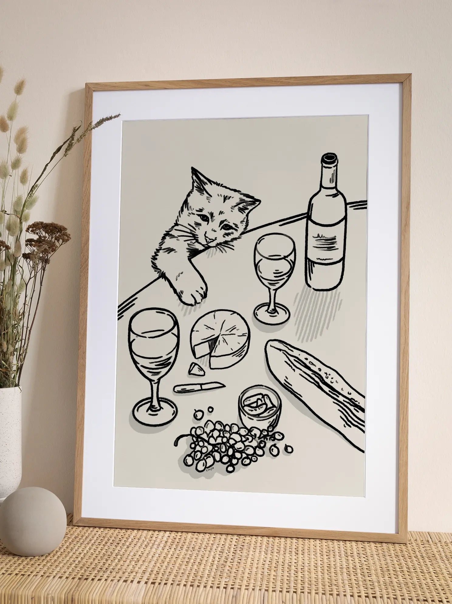 Cat Dinner Poster