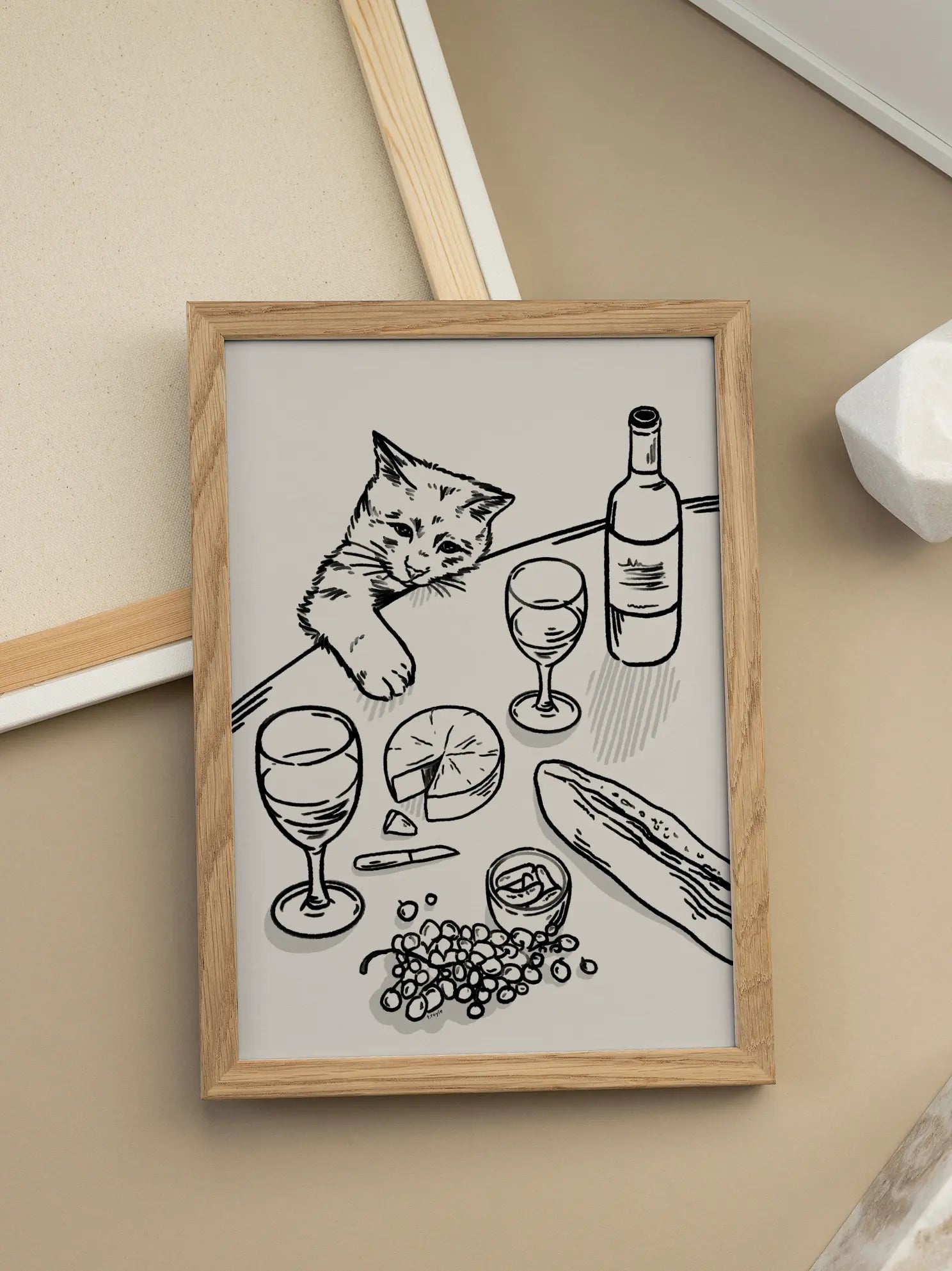 Cat Dinner Poster