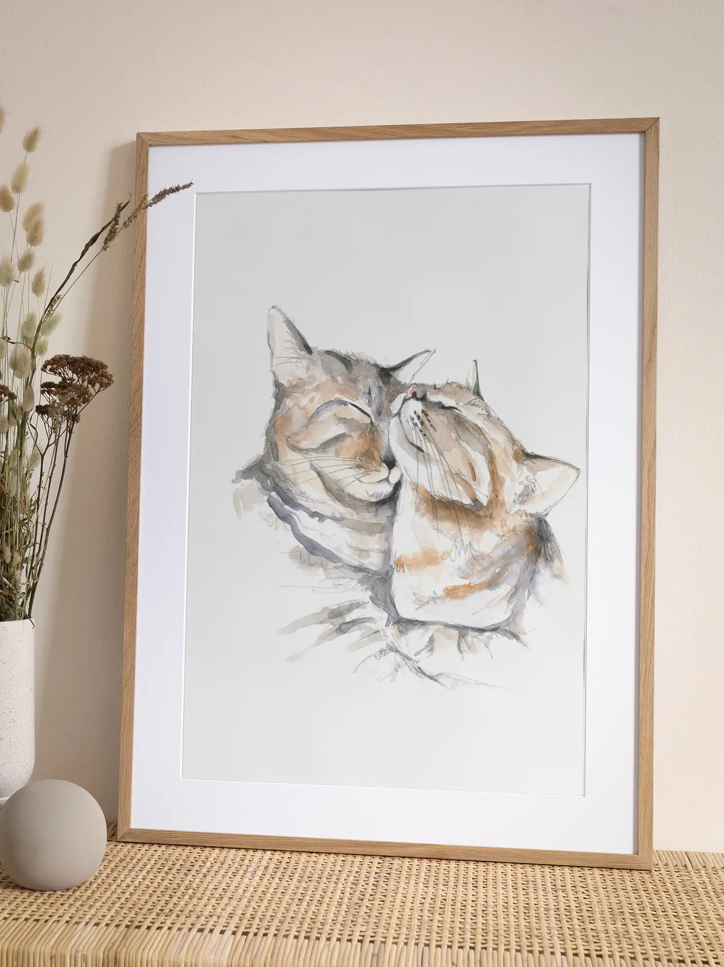 Cat Hug Poster