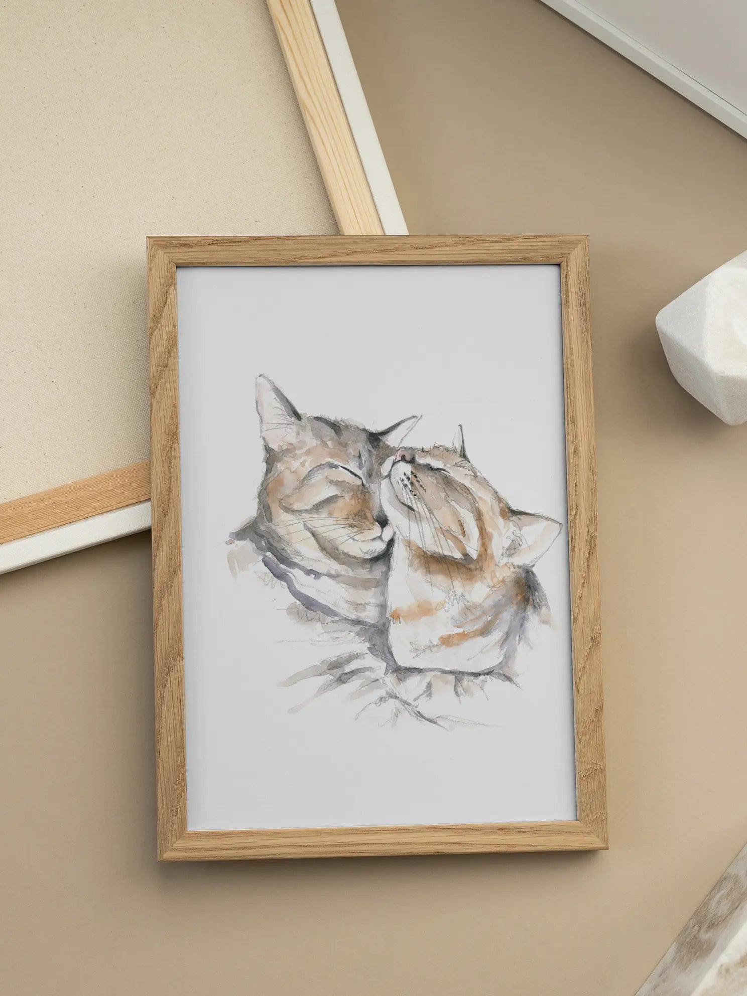 Cat Hug Poster
