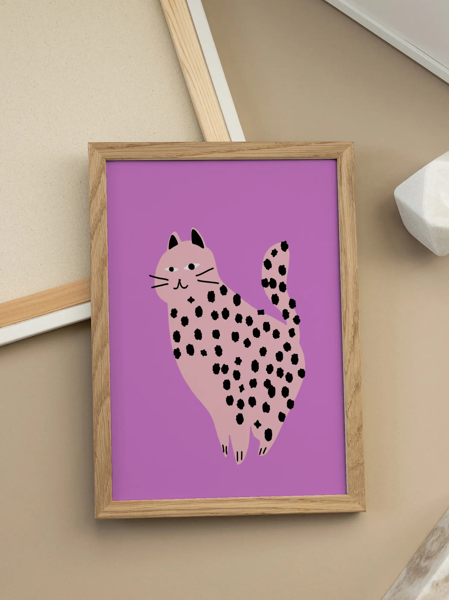 Cat Leopard Poster