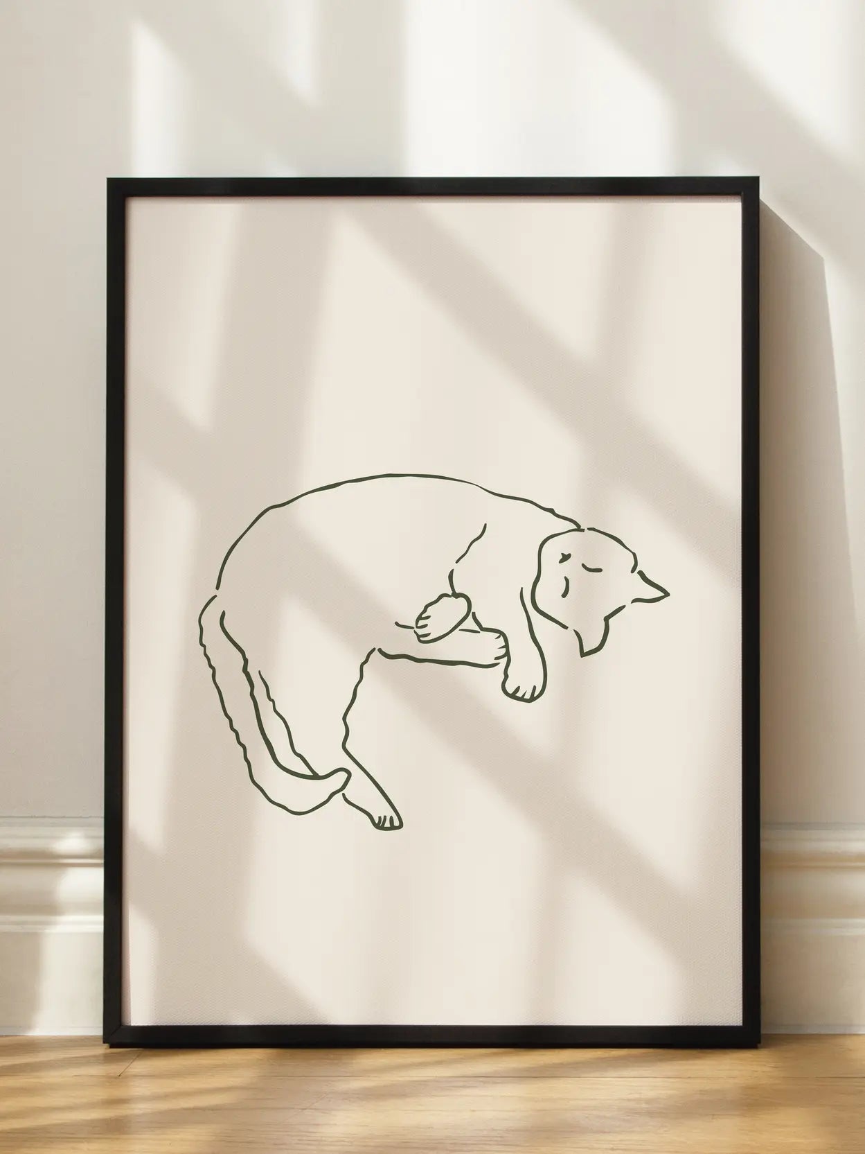 Cat Nap Outline Poster