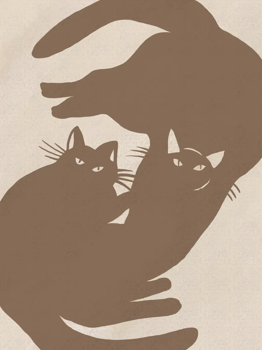 Cat Silhouettes Poster