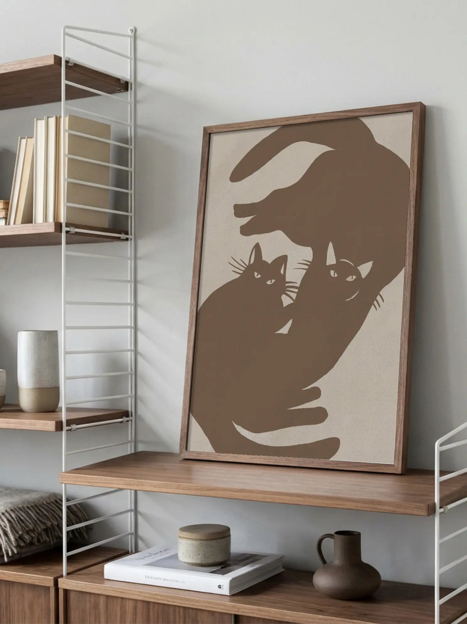 Cat Silhouettes Poster