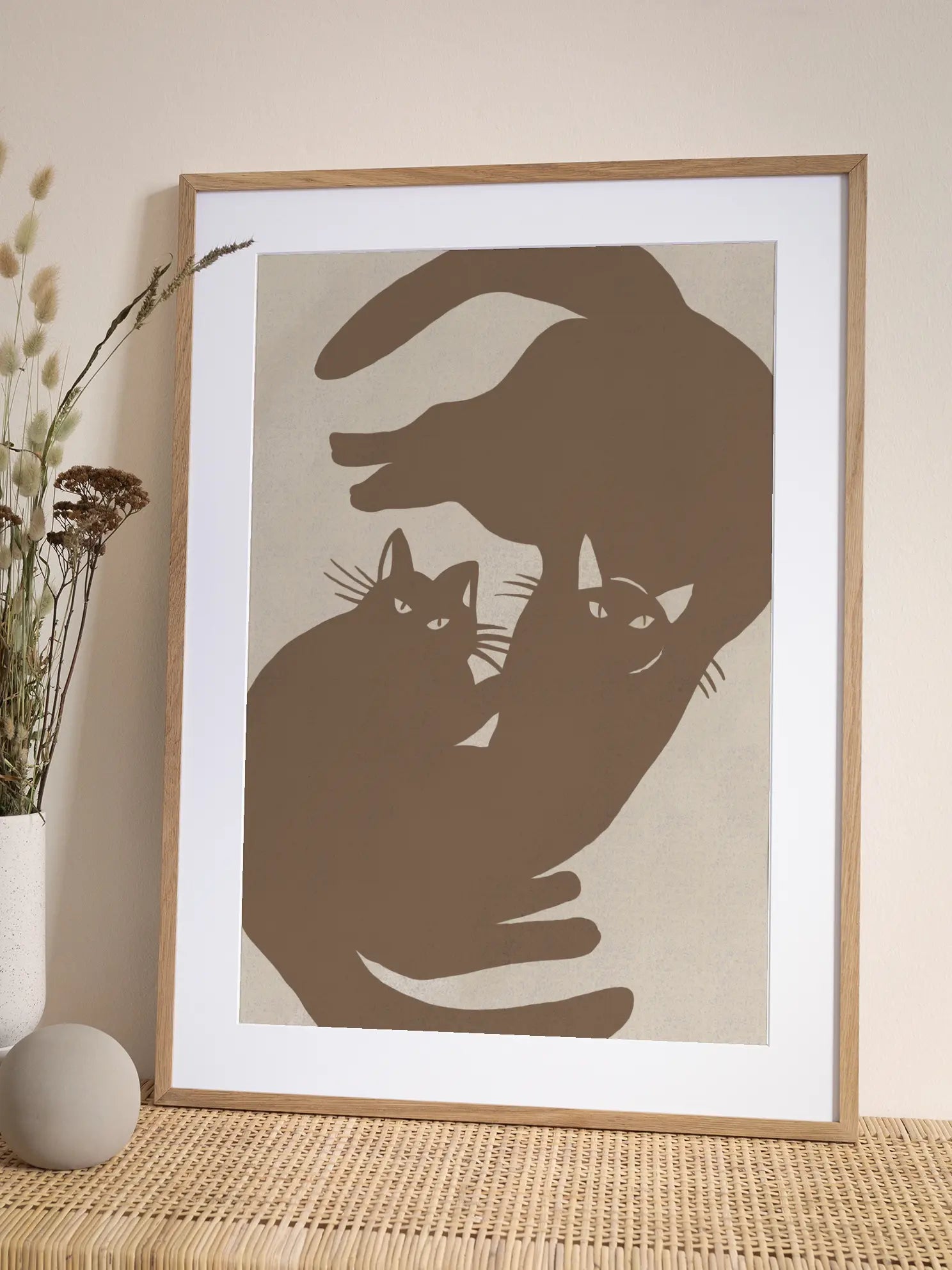 Cat Silhouettes Poster