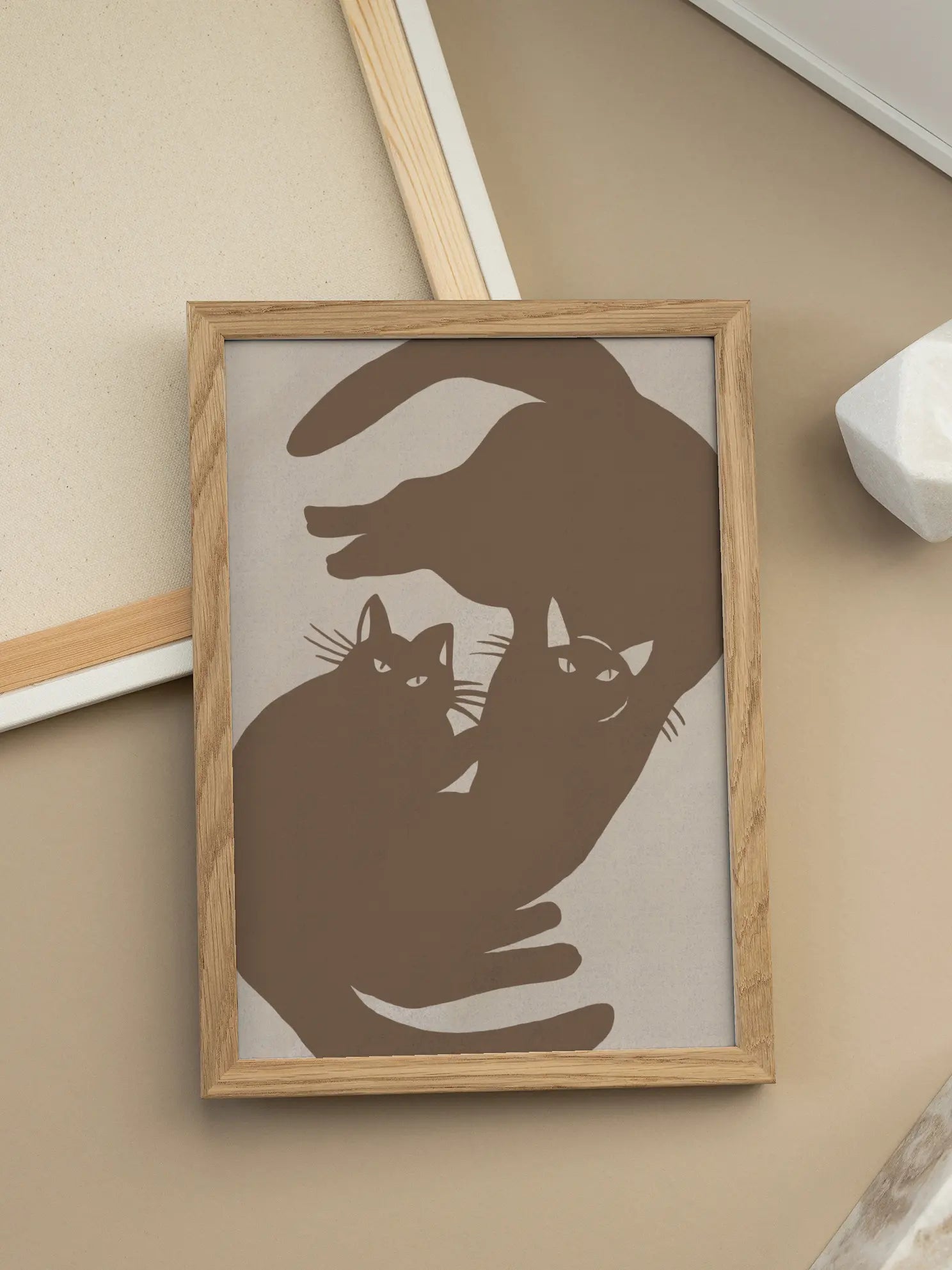 Cat Silhouettes Poster