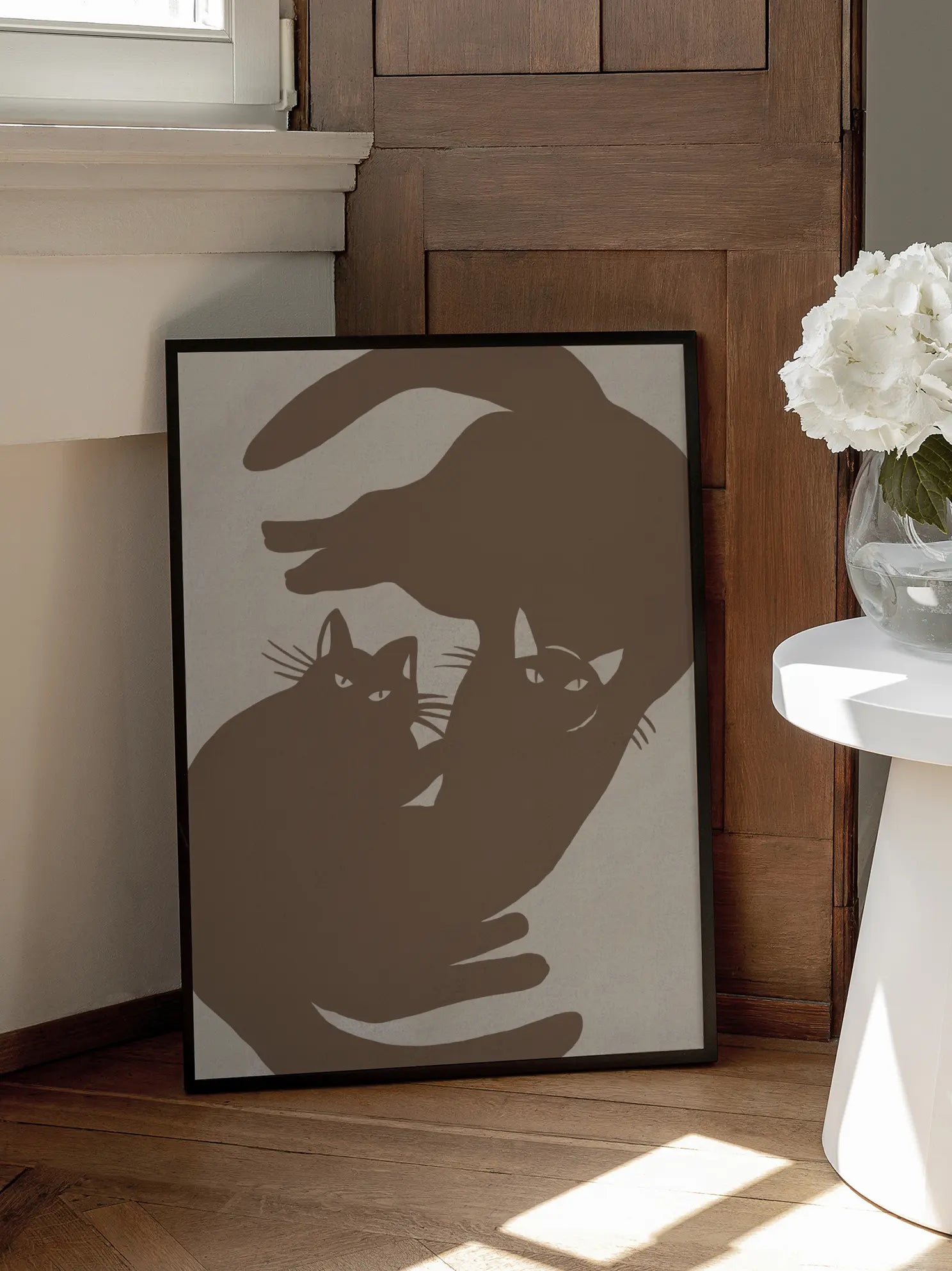 Cat Silhouettes Poster