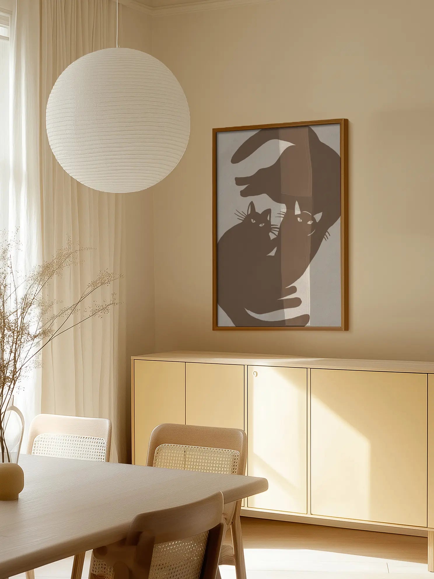 Cat Silhouettes Poster