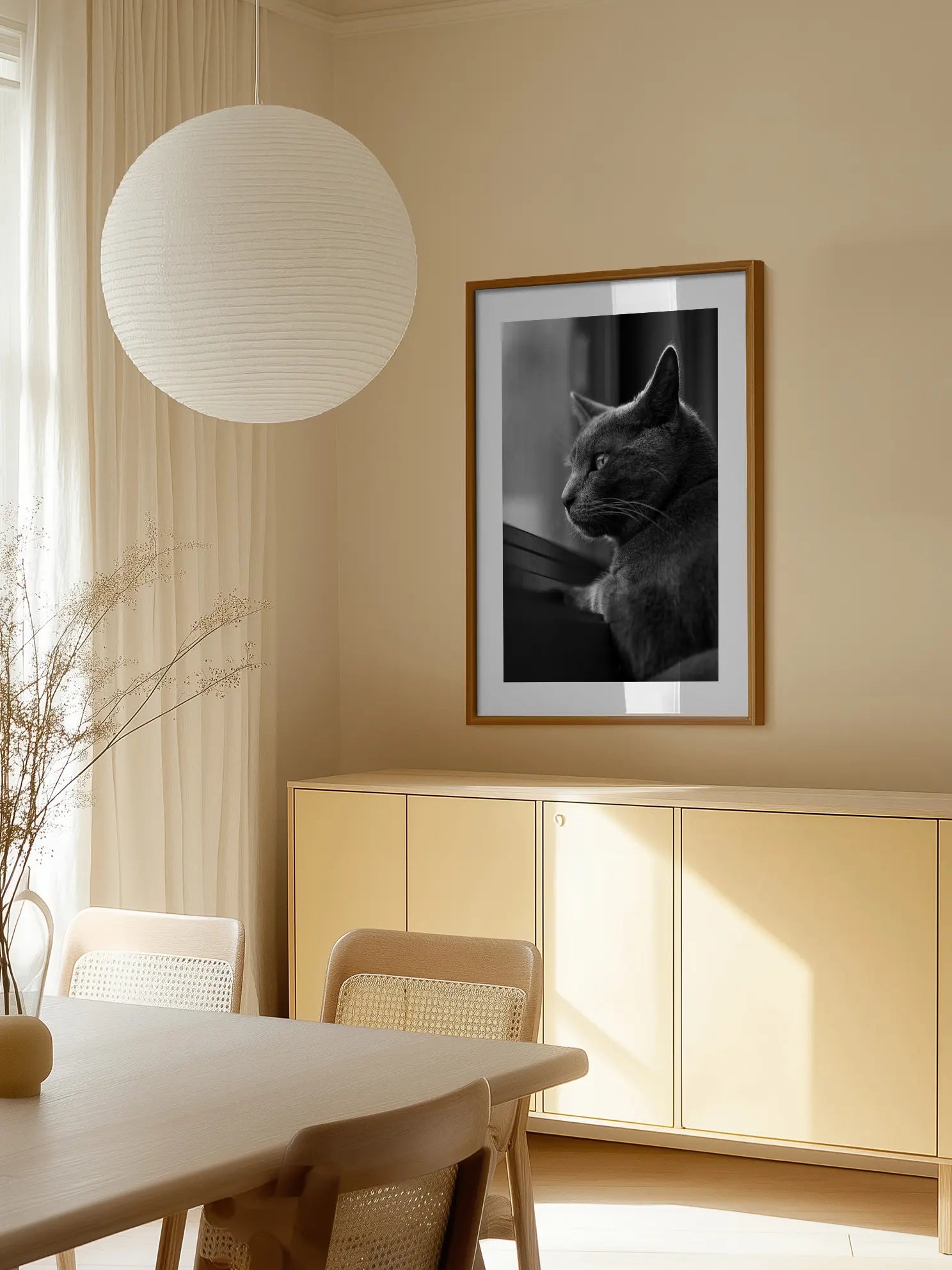 Cat Staring Out the Window Poster
