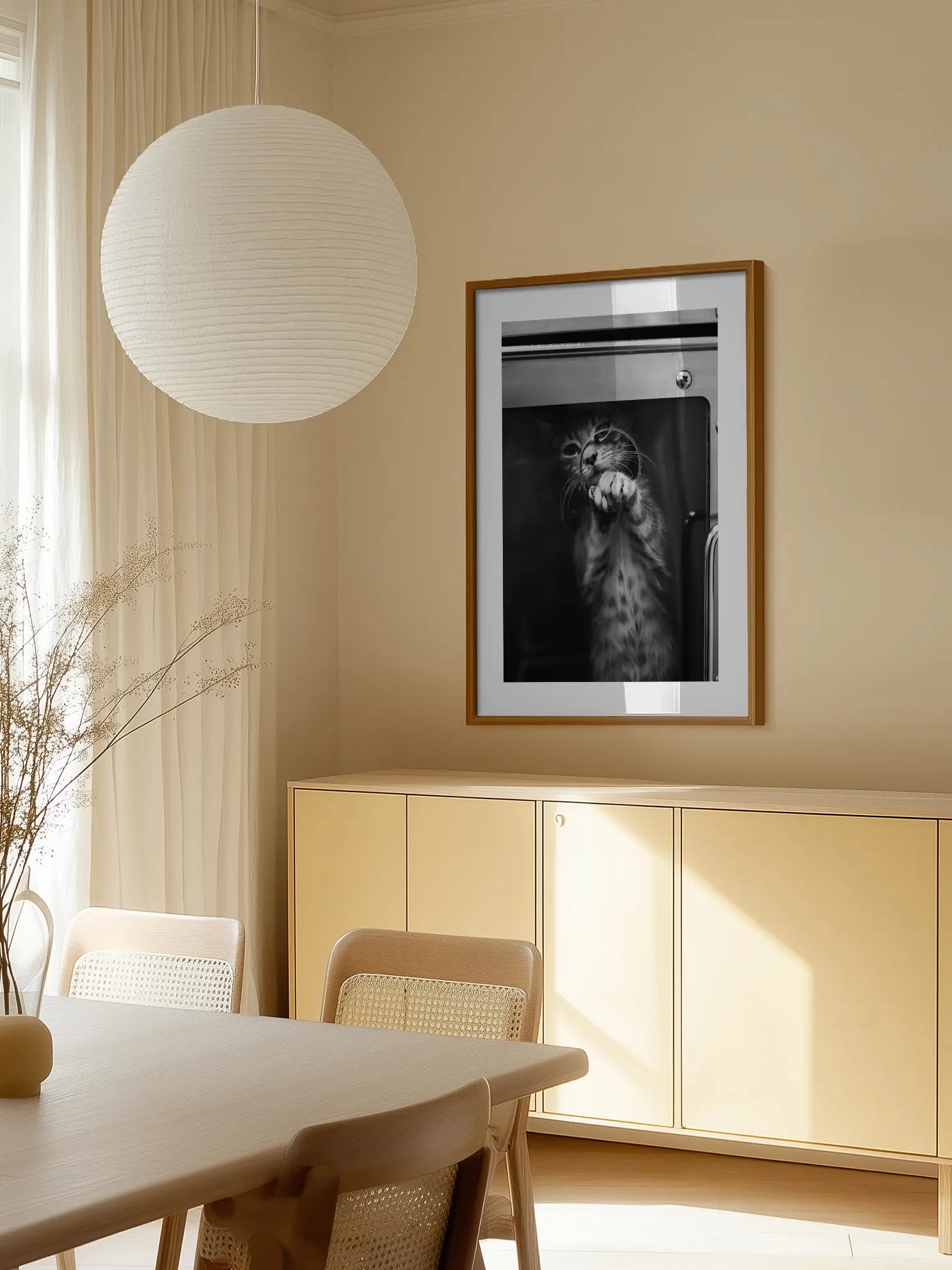 Cat in Window Poster