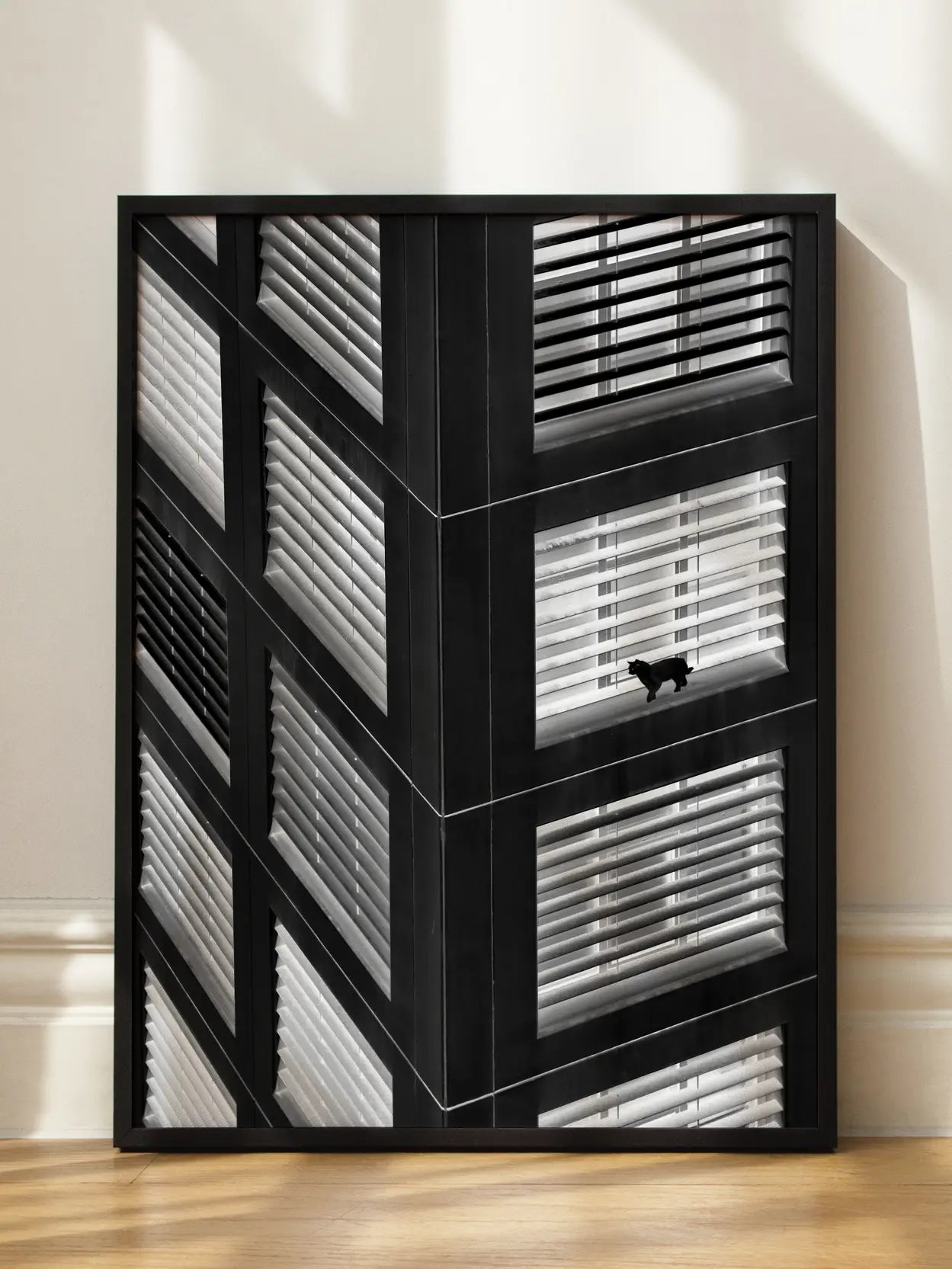 Cat on a Ledge Poster