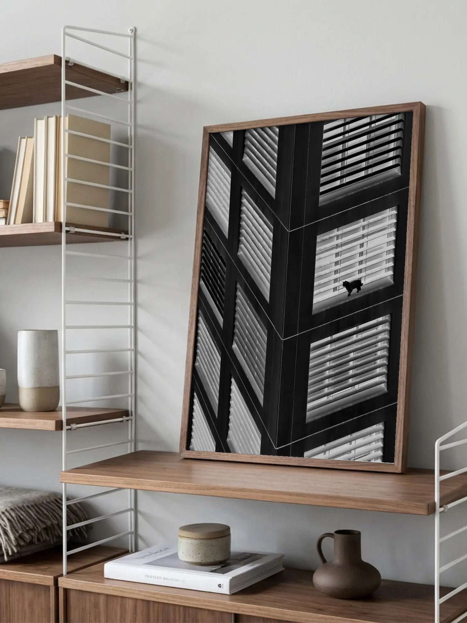 Cat on a Ledge Poster