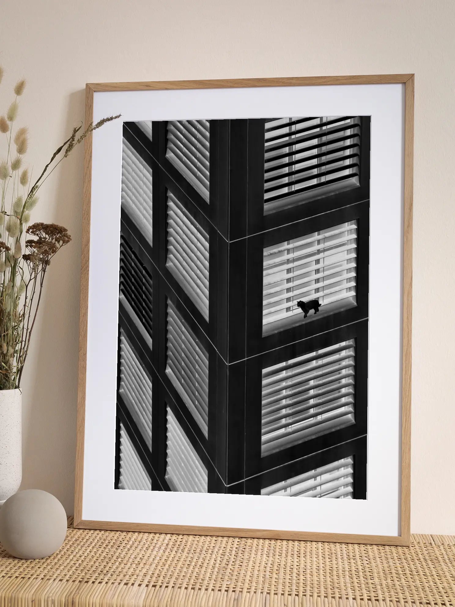 Cat on a Ledge Poster