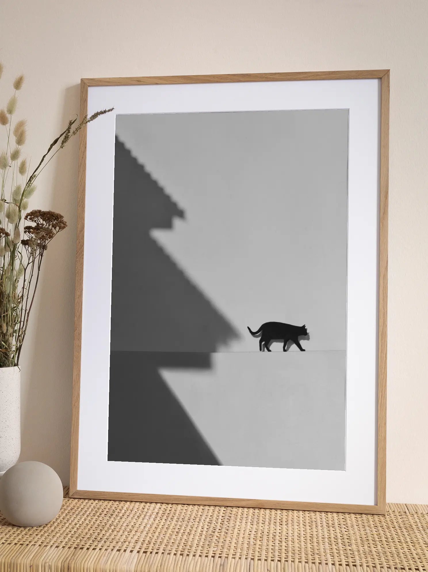 Cat on a Ledge No2 Poster