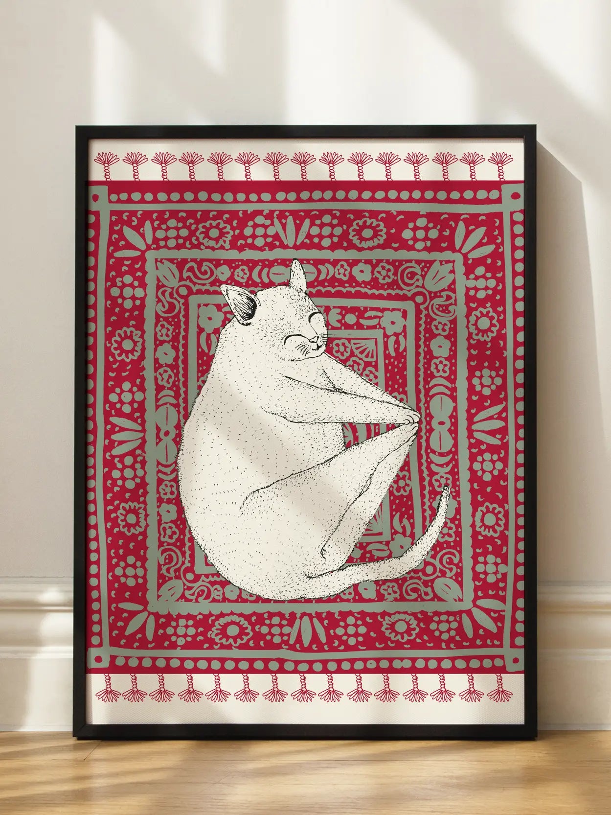 Cat on a Rug