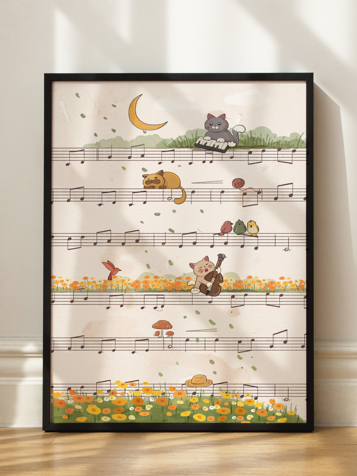 Cats on a Music Sheet