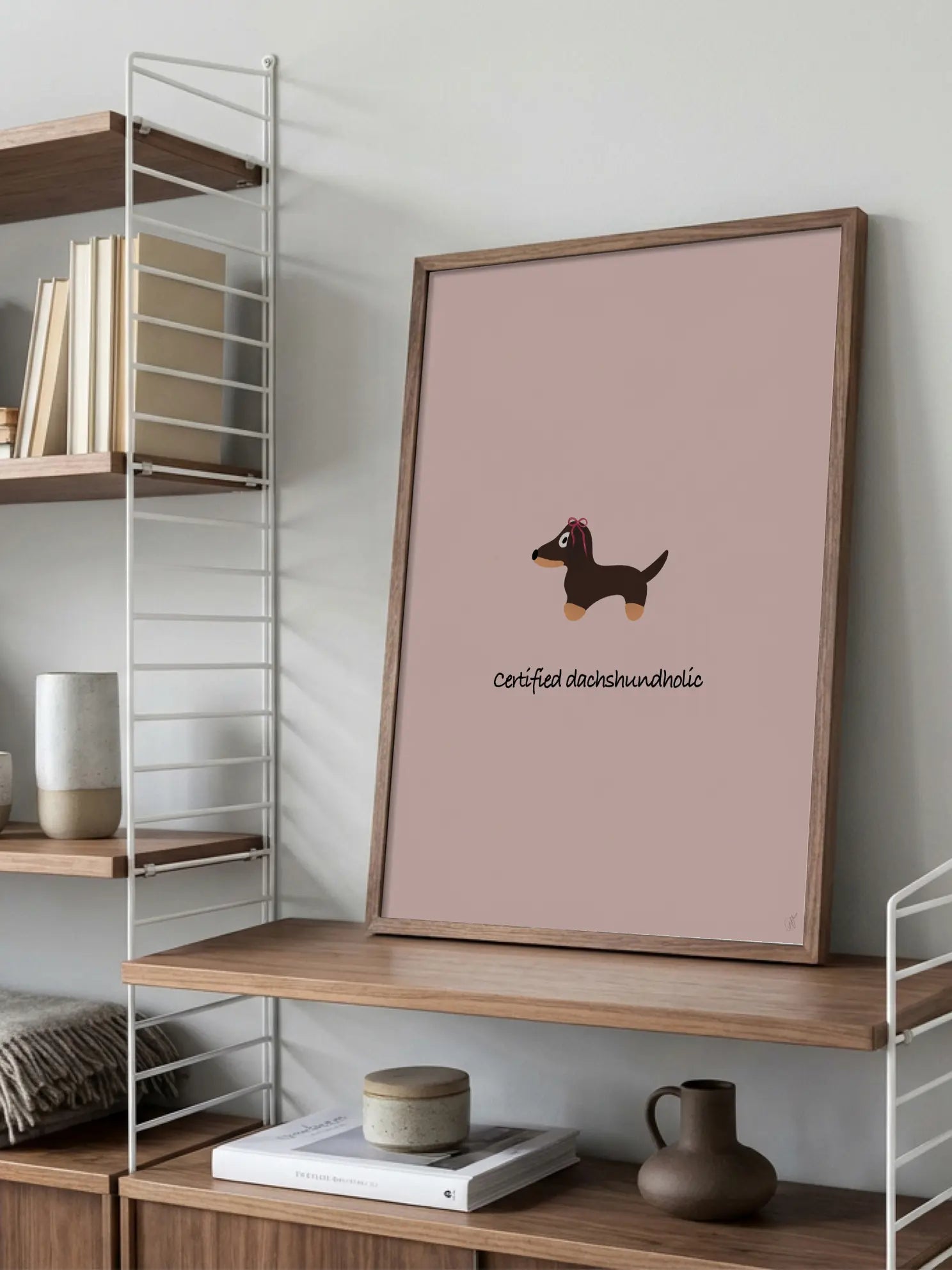 Certified Dachshundholic Poster