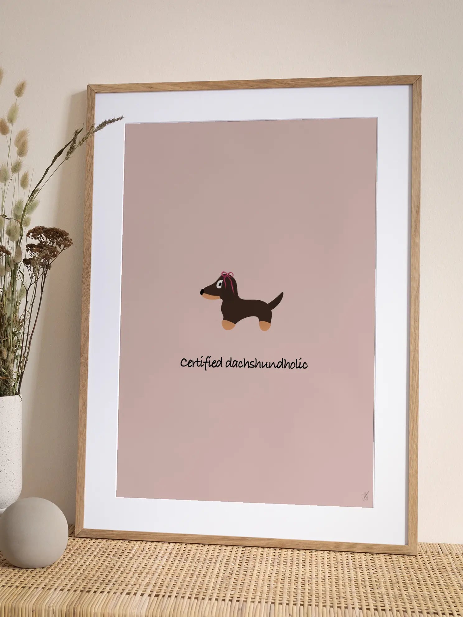 Certified Dachshundholic Poster