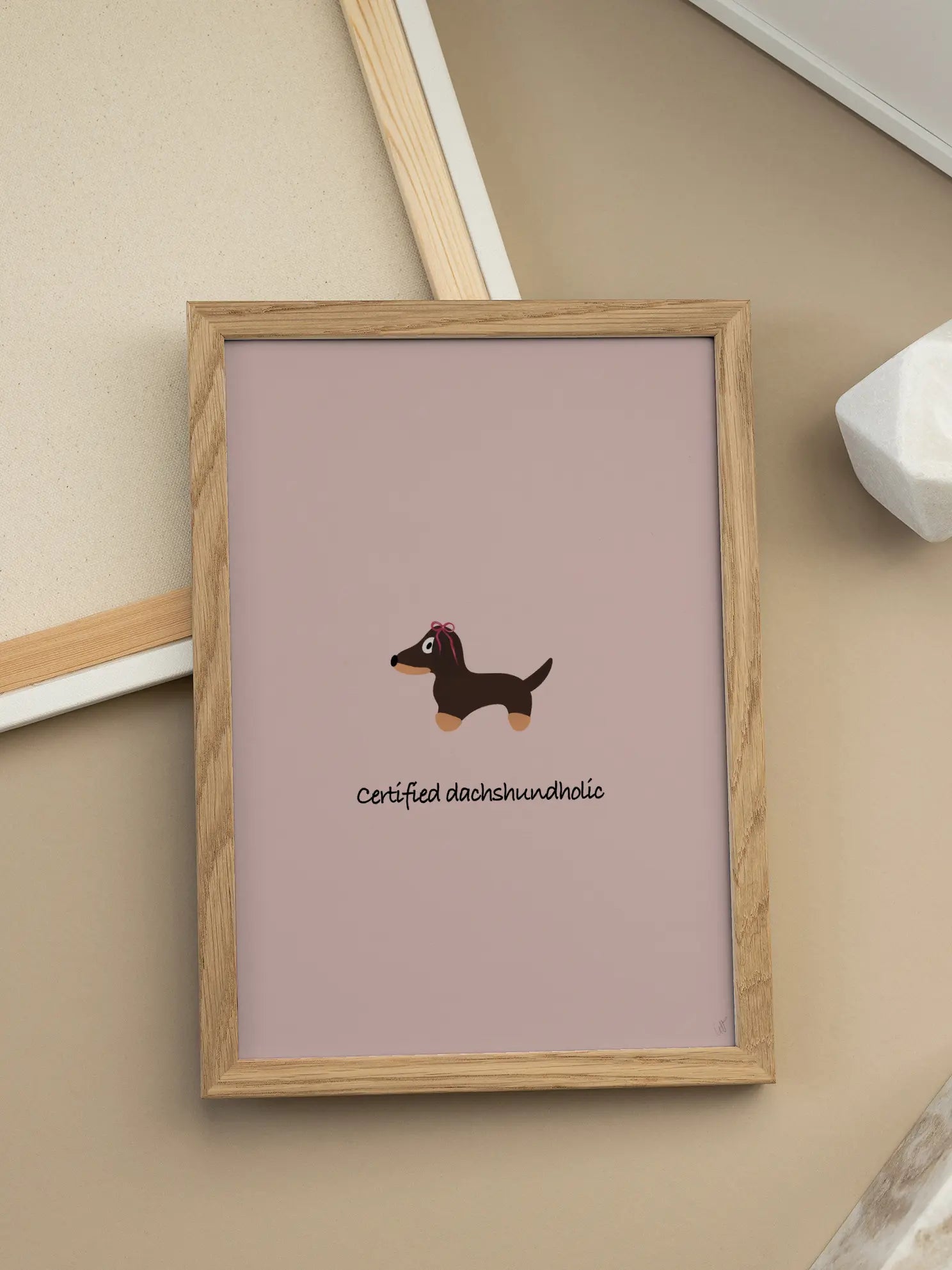 Certified Dachshundholic Poster