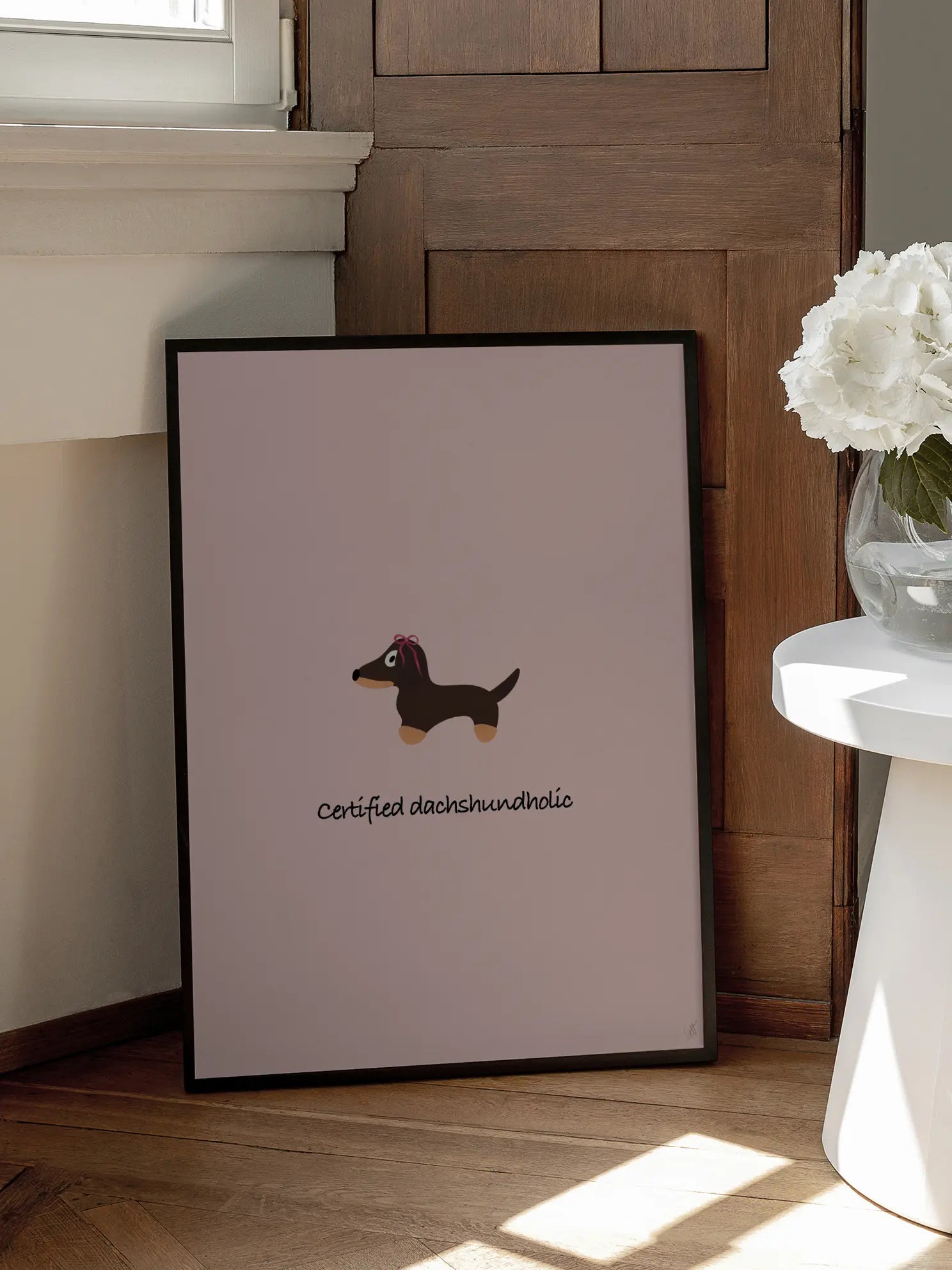 Certified Dachshundholic Poster