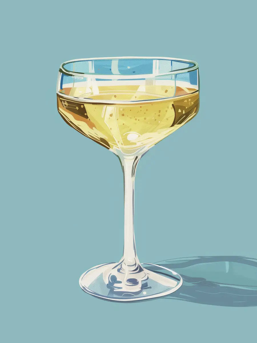 Champagne Glass Poster
