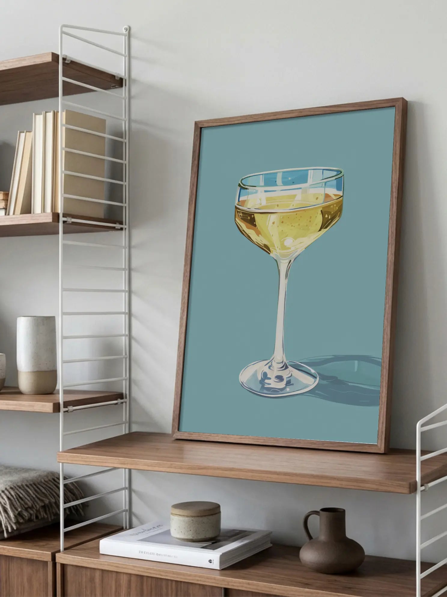 Champagne Glass Poster