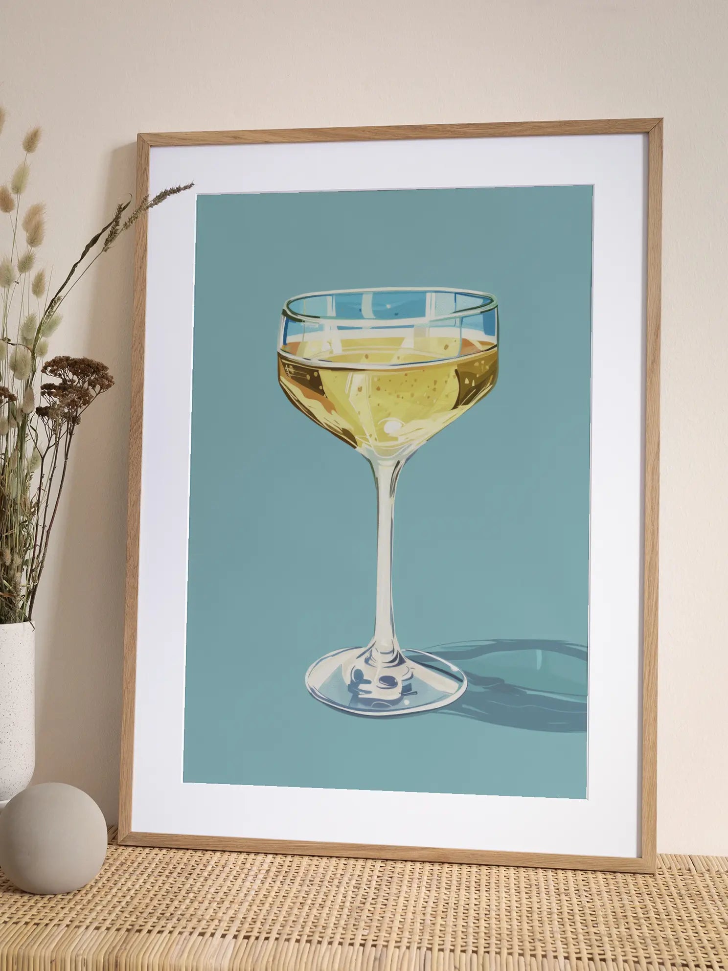 Champagne Glass Poster