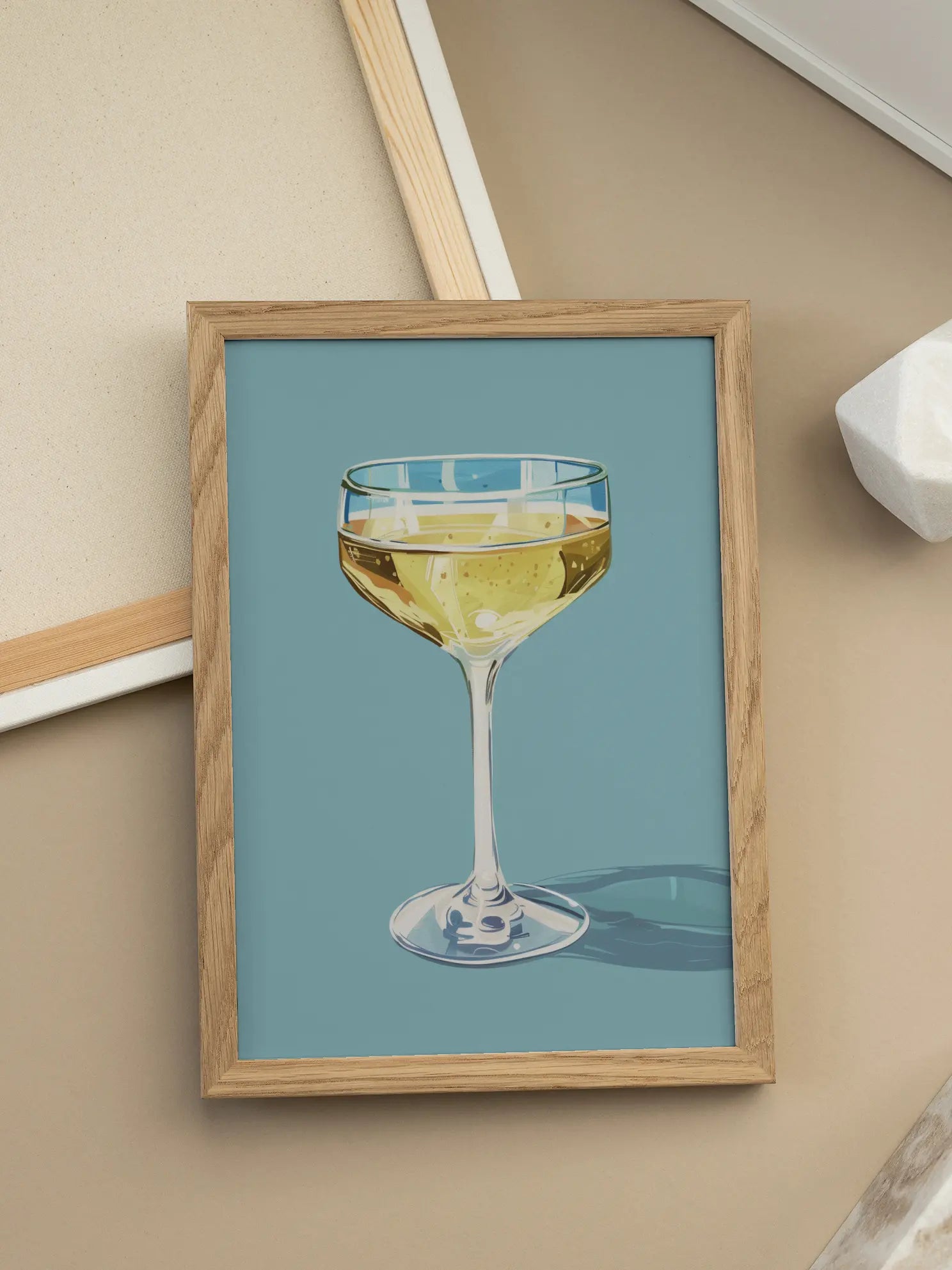 Champagne Glass Poster