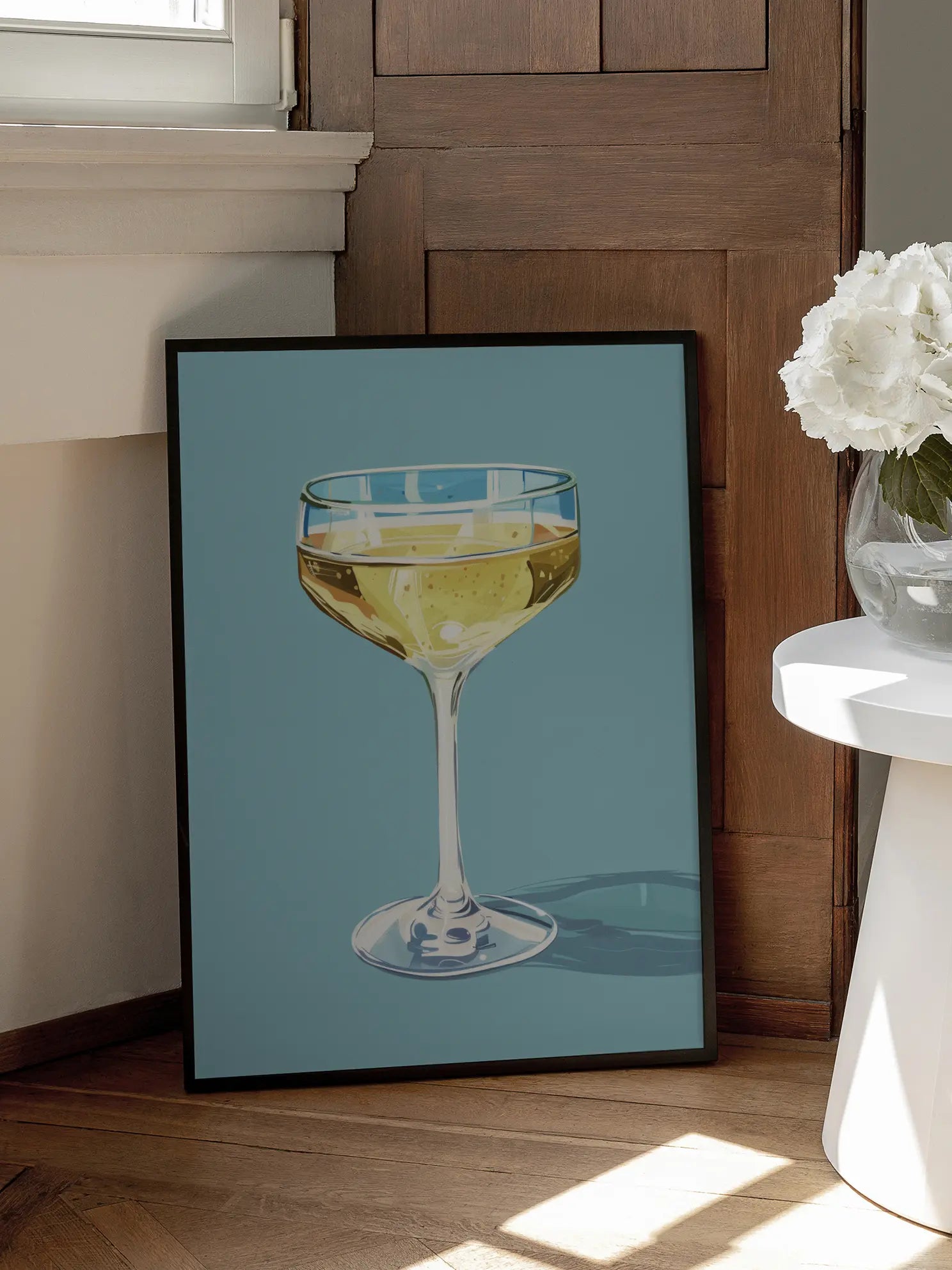 Champagne Glass Poster