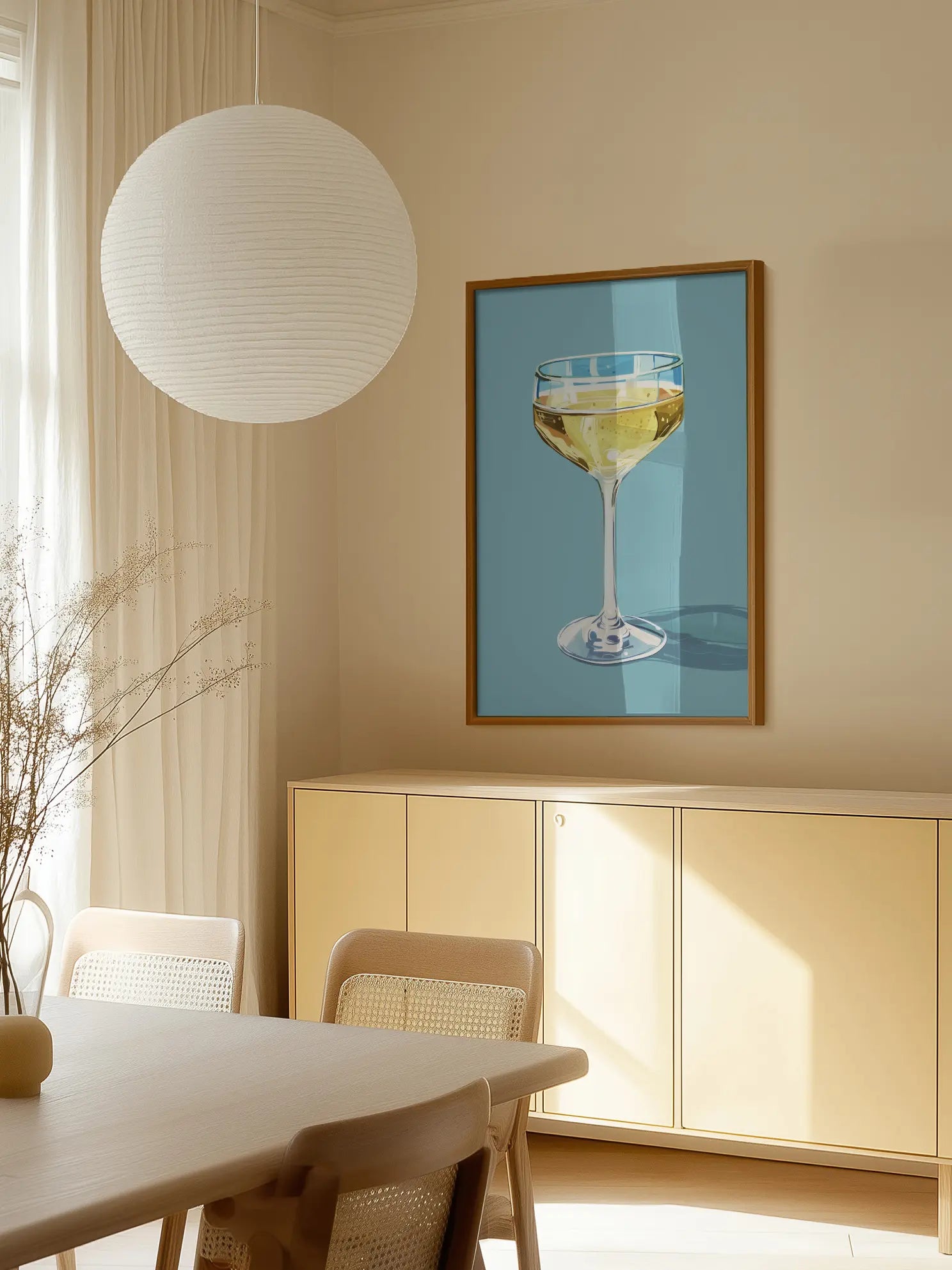 Champagne Glass Poster