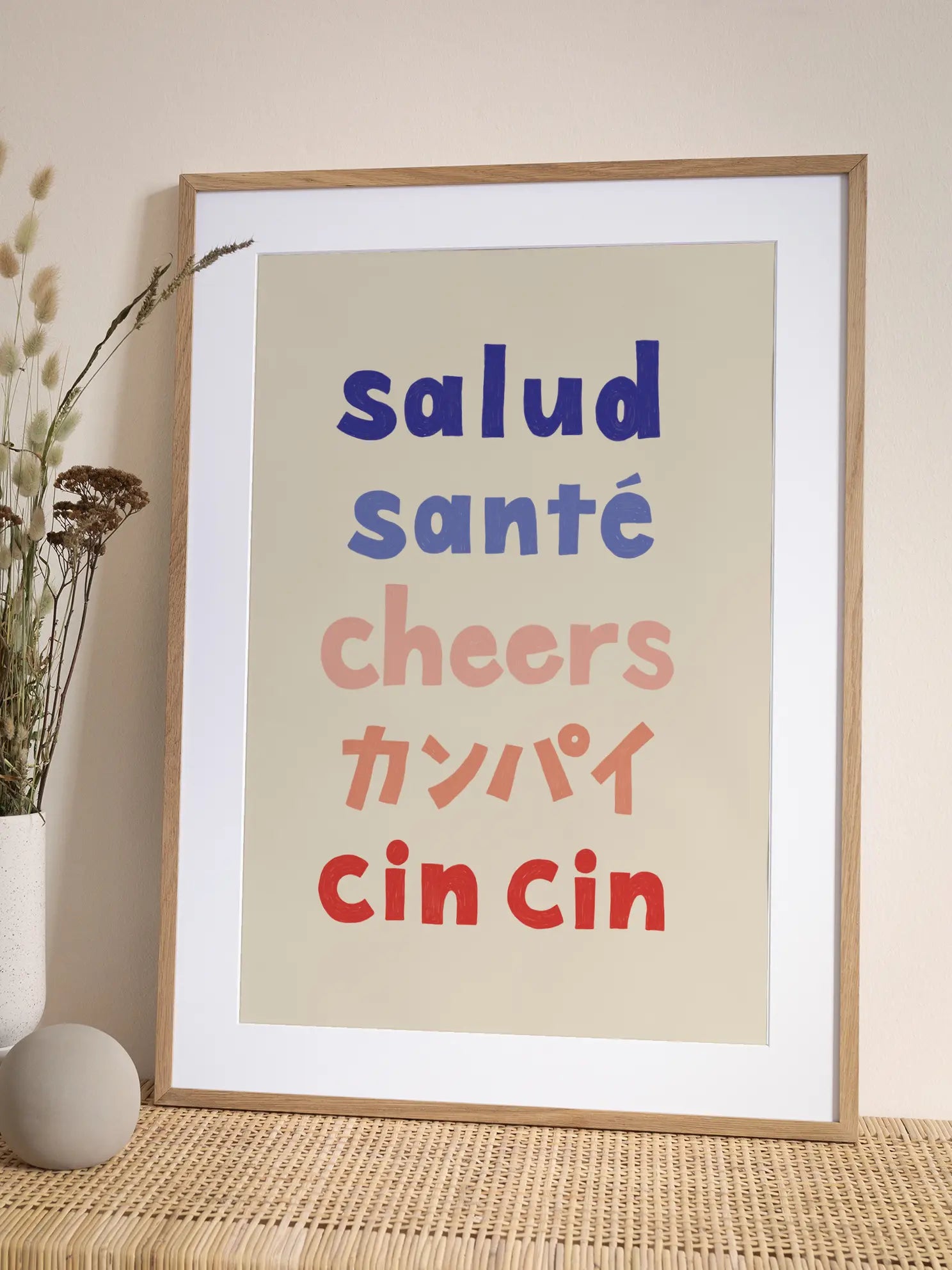 Cheers Text Poster