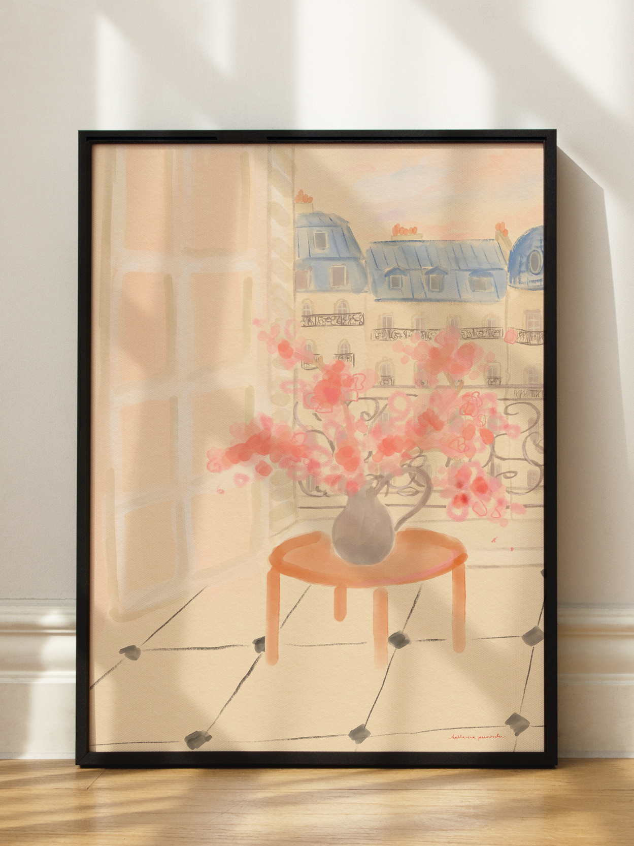 Cherry Blossoms In Parisian Apartment