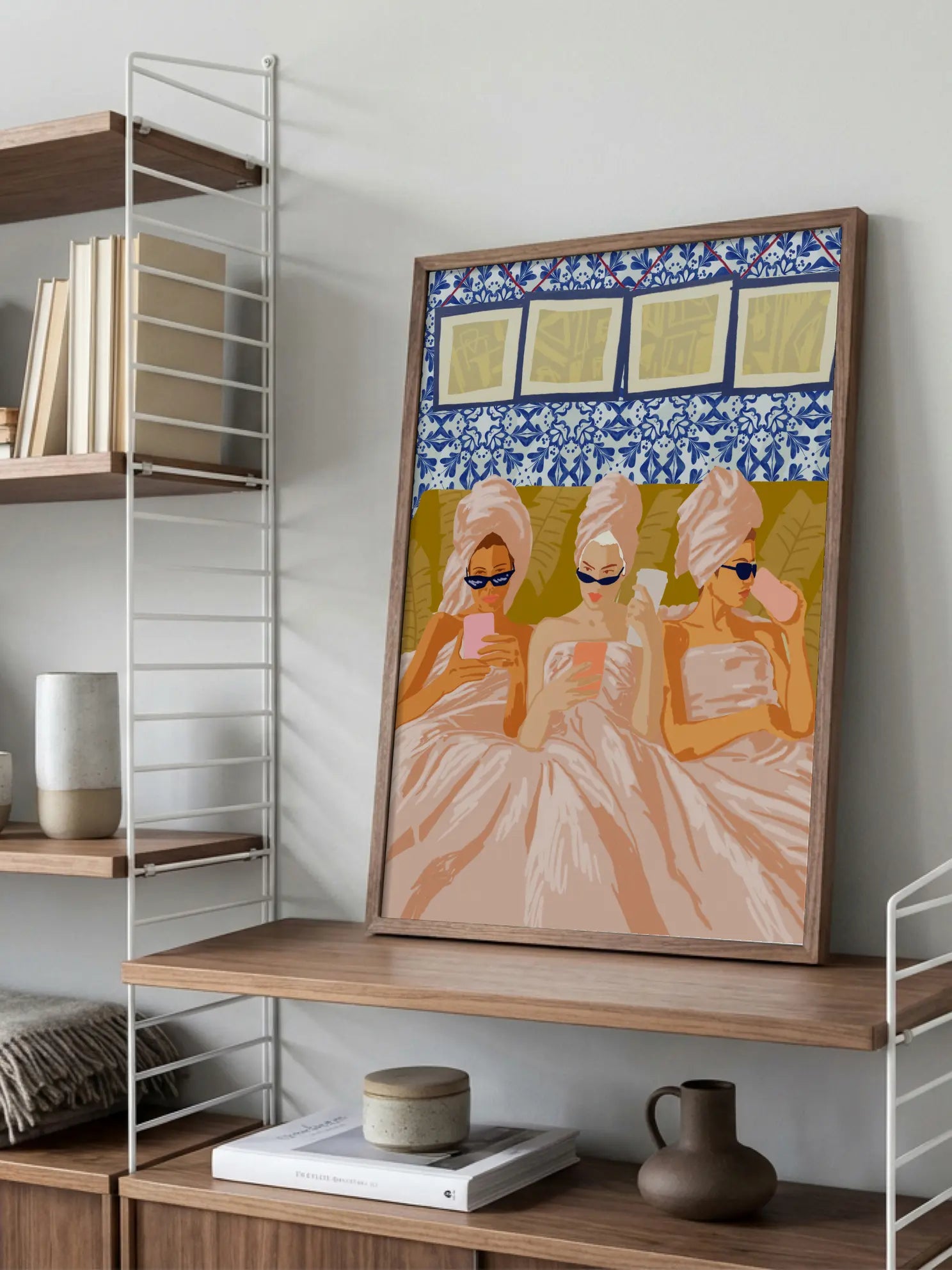Chilling in Bed Poster