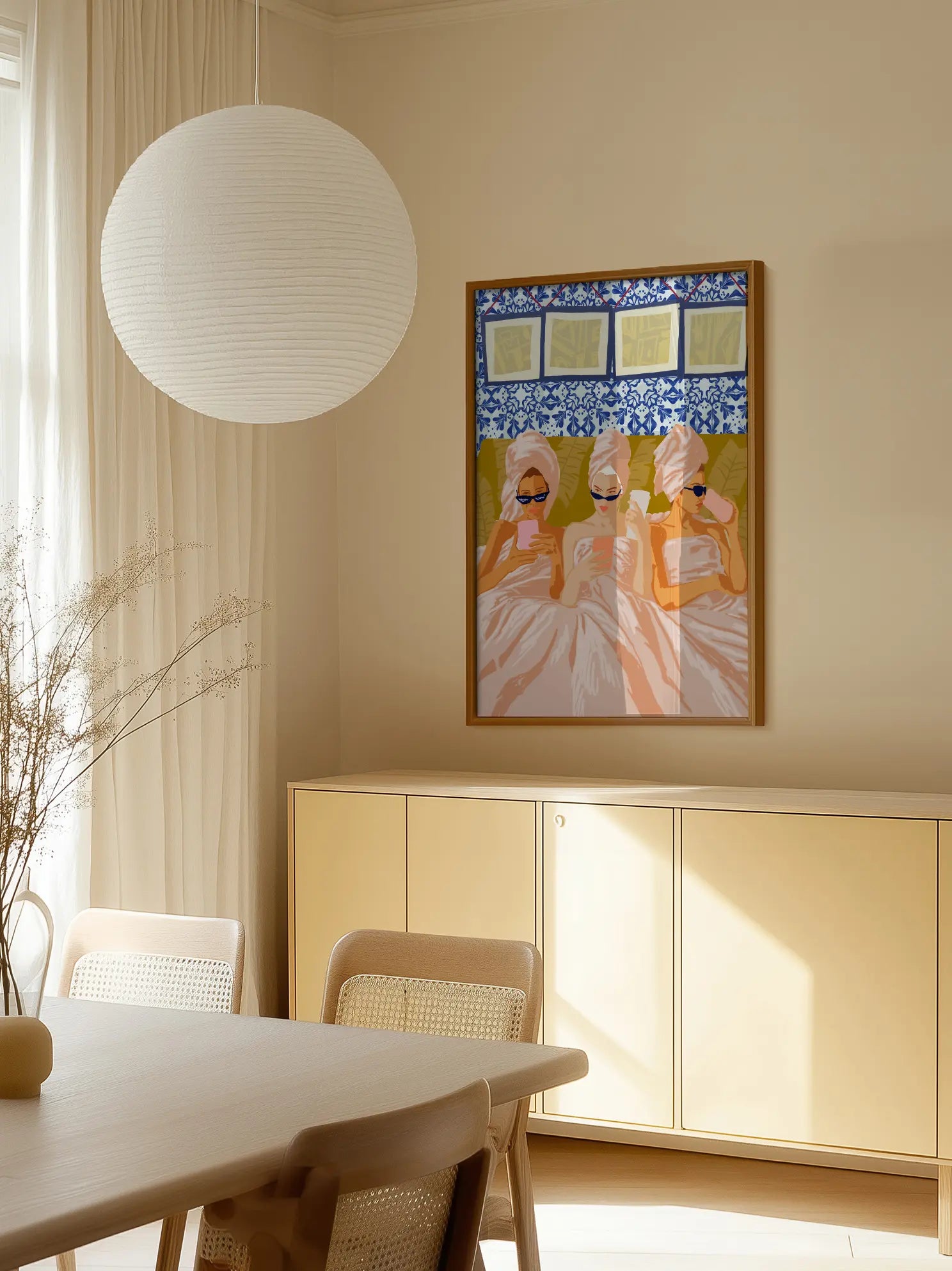 Chilling in Bed Poster