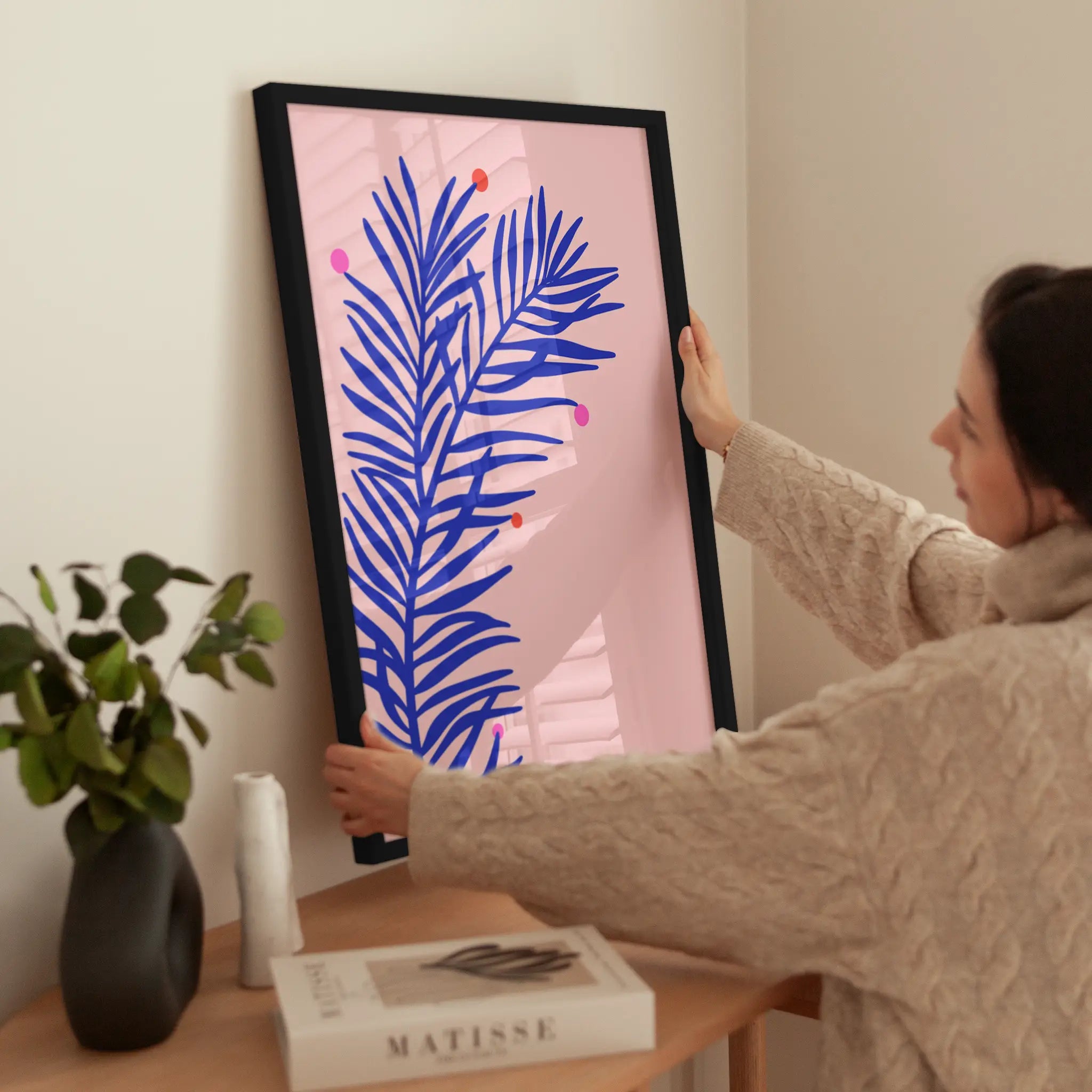 Christmas Palm No1 wird aufgehängt