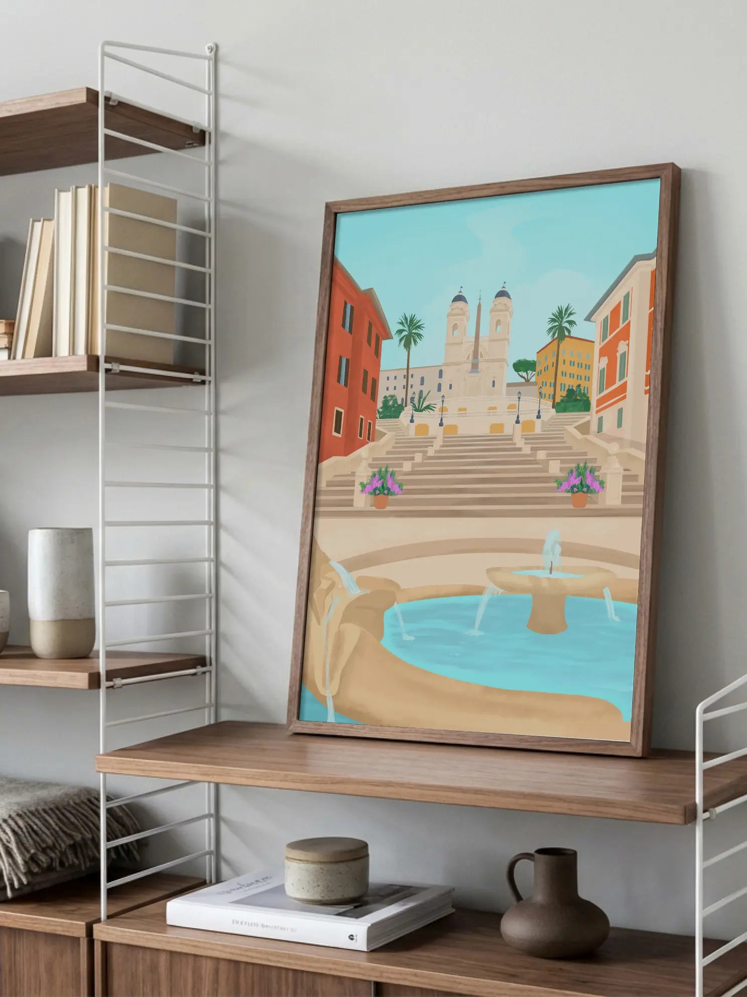 City Square Fountain Poster
