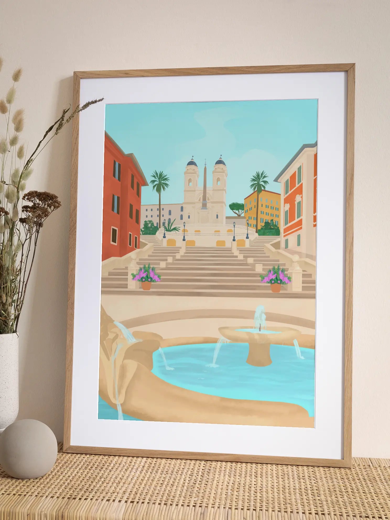 City Square Fountain Poster