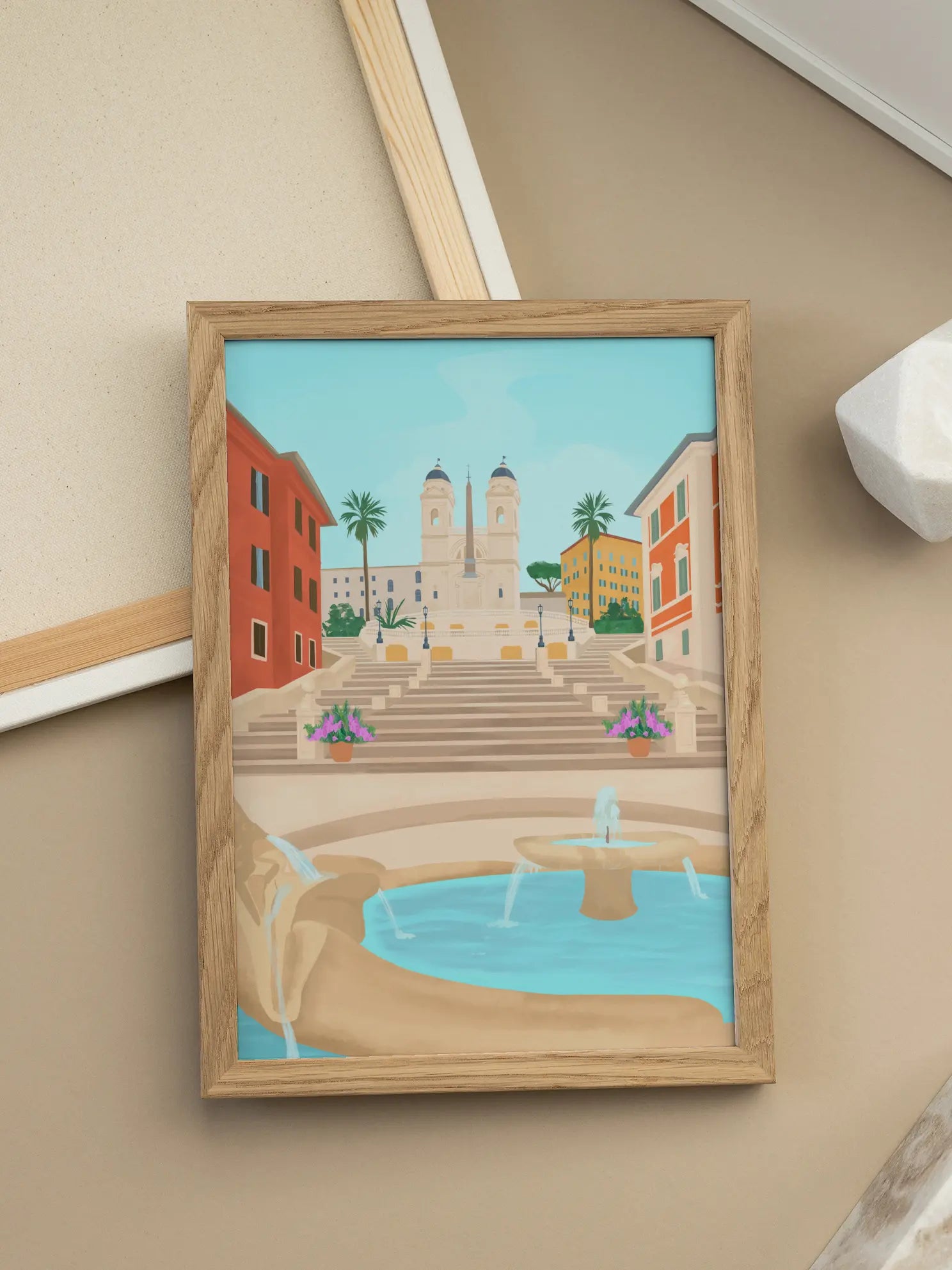 City Square Fountain Poster