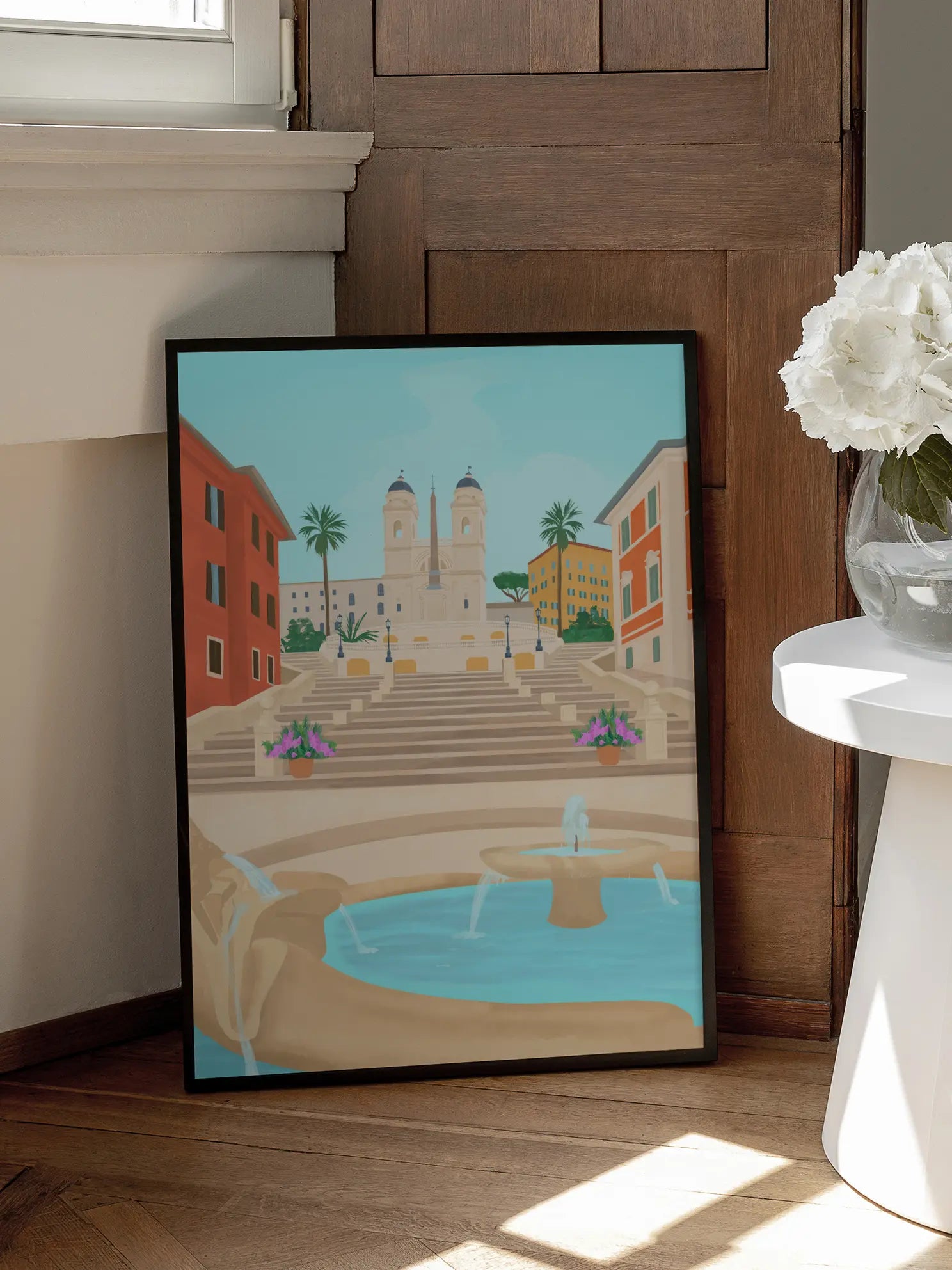 City Square Fountain Poster