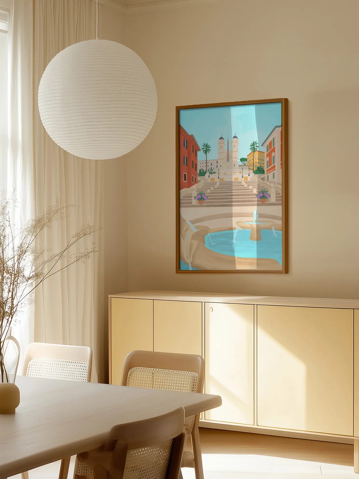 City Square Fountain Poster