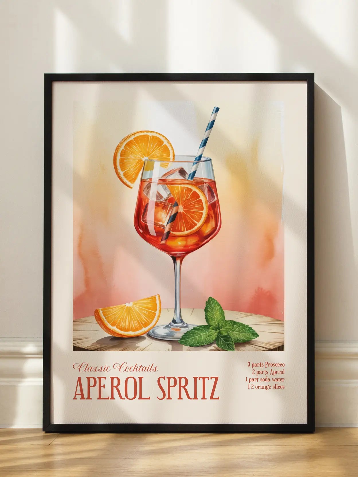 Classic Cocktails Aperol Spritz Poster