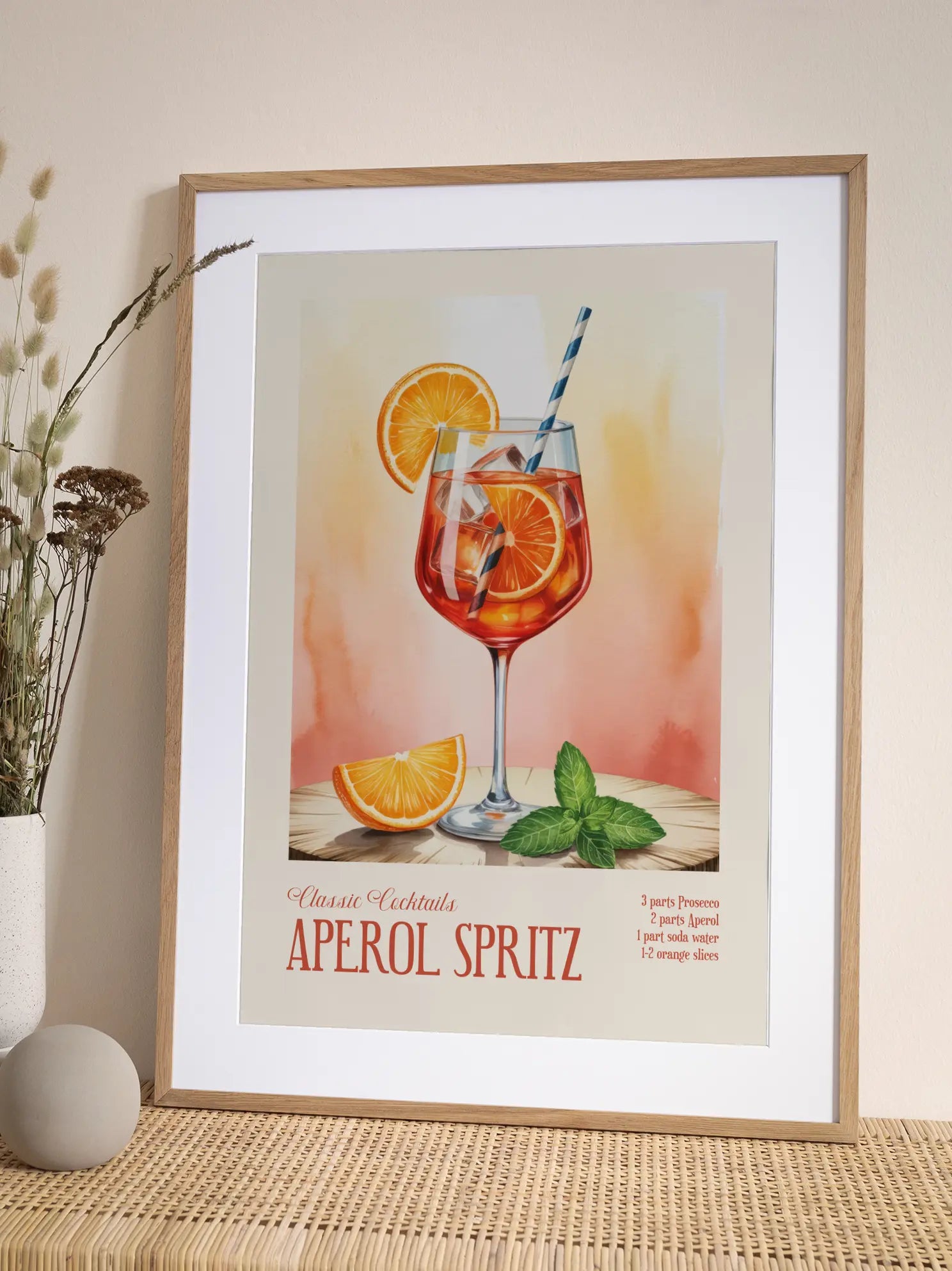 Classic Cocktails Aperol Spritz Poster