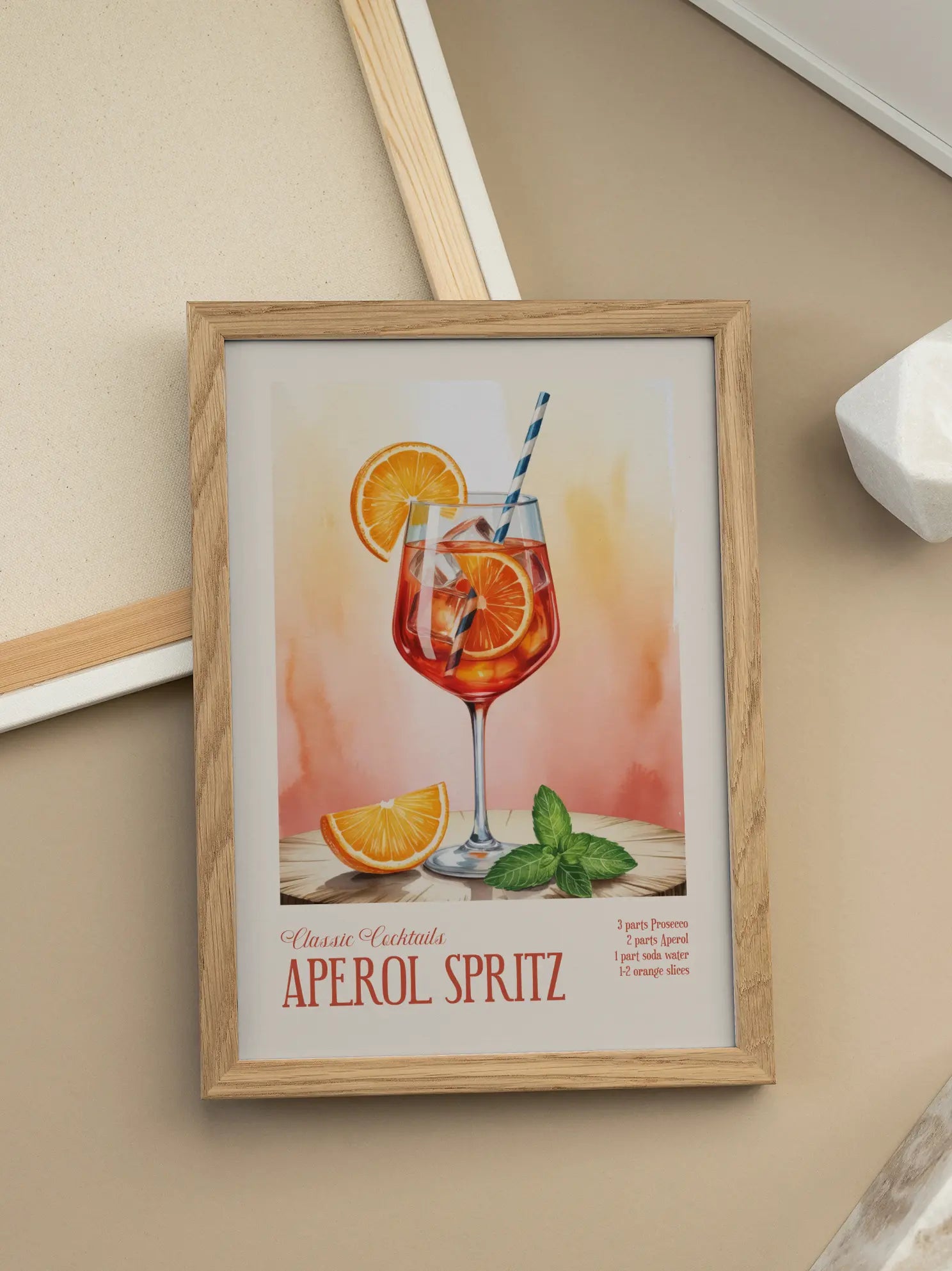 Classic Cocktails Aperol Spritz Poster