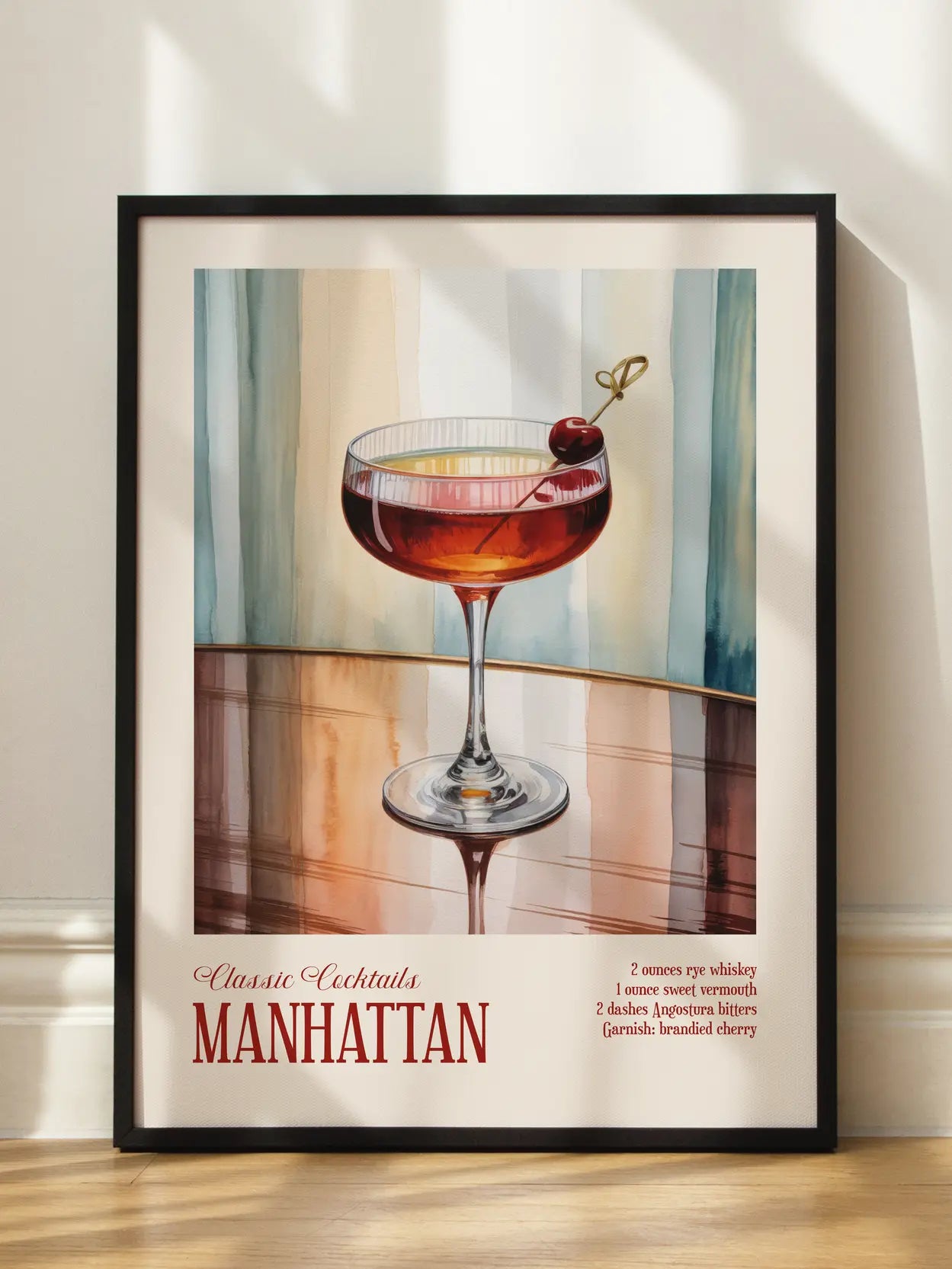 Classic Cocktails Manhattan Cocktail