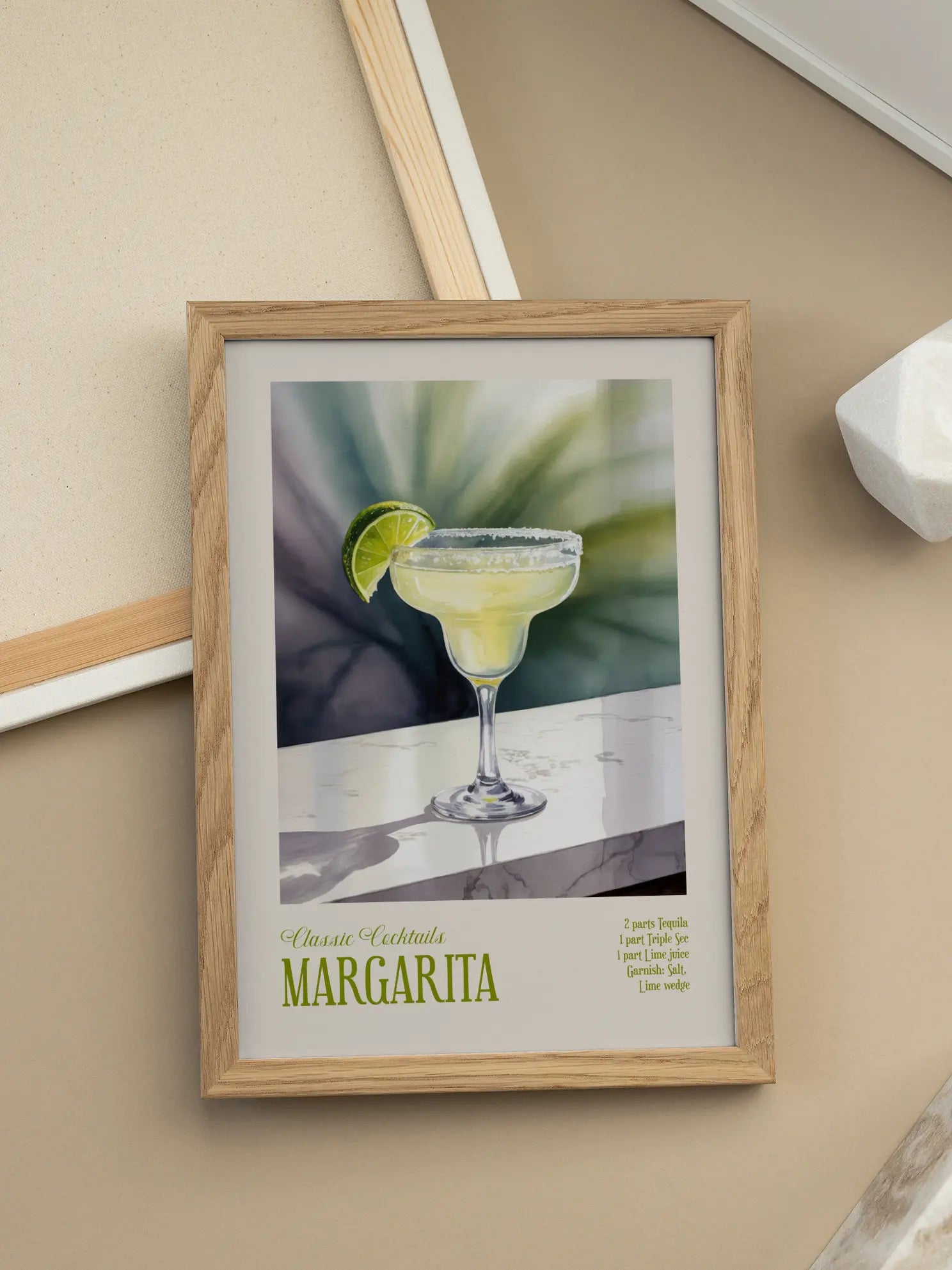 Classic Cocktails Margarita Cocktail Poster