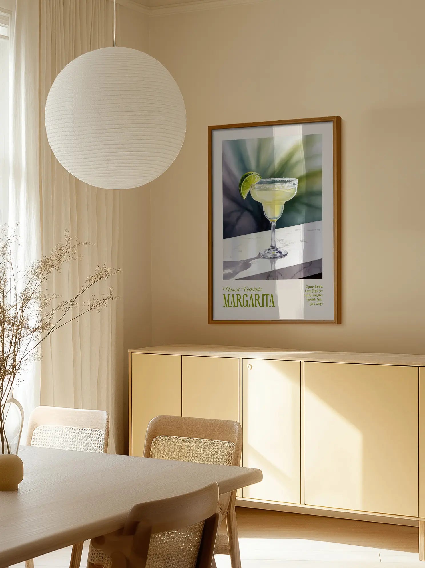 Classic Cocktails Margarita Cocktail Poster