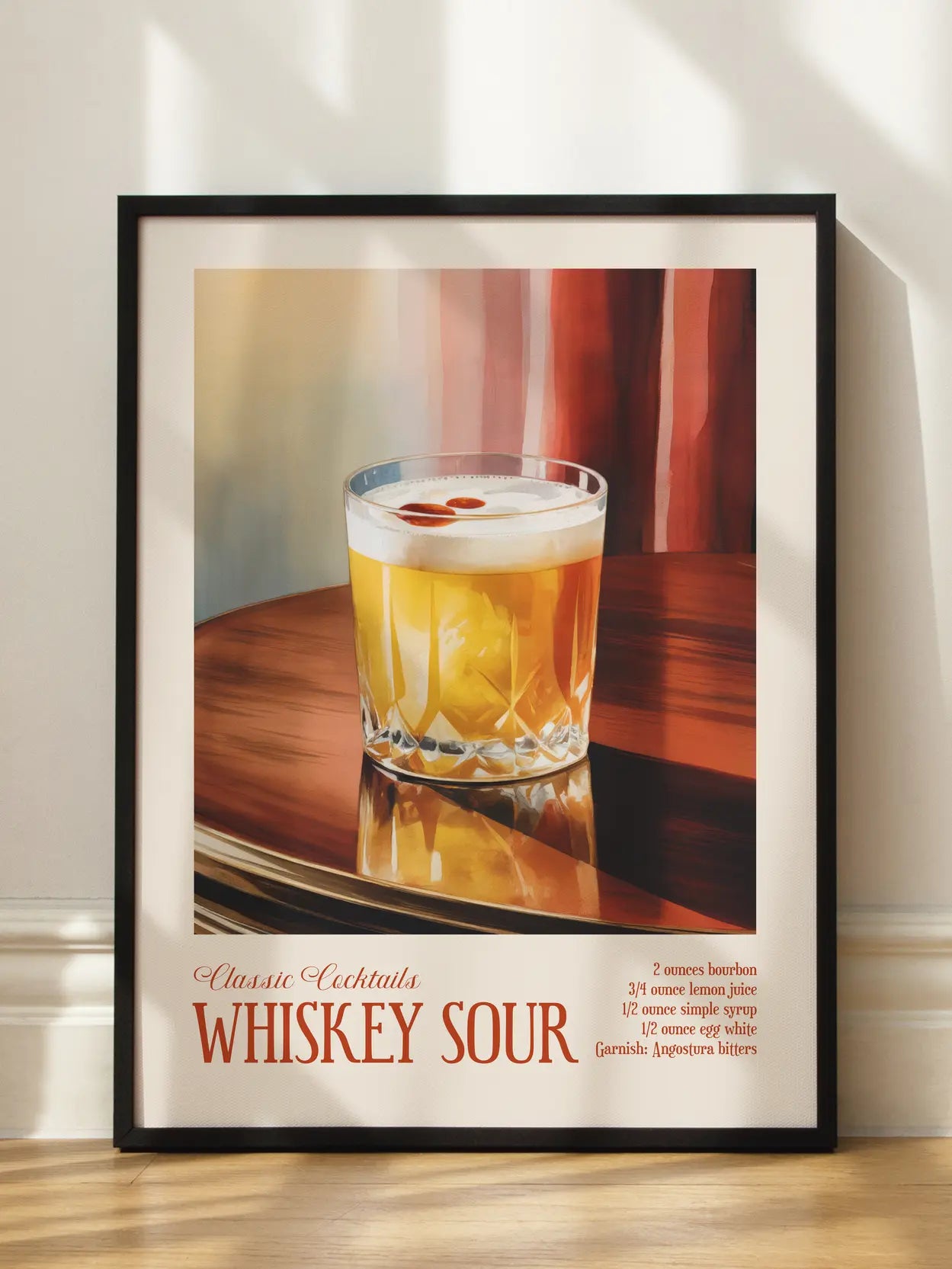 Classic Cocktails Whiskey Sour