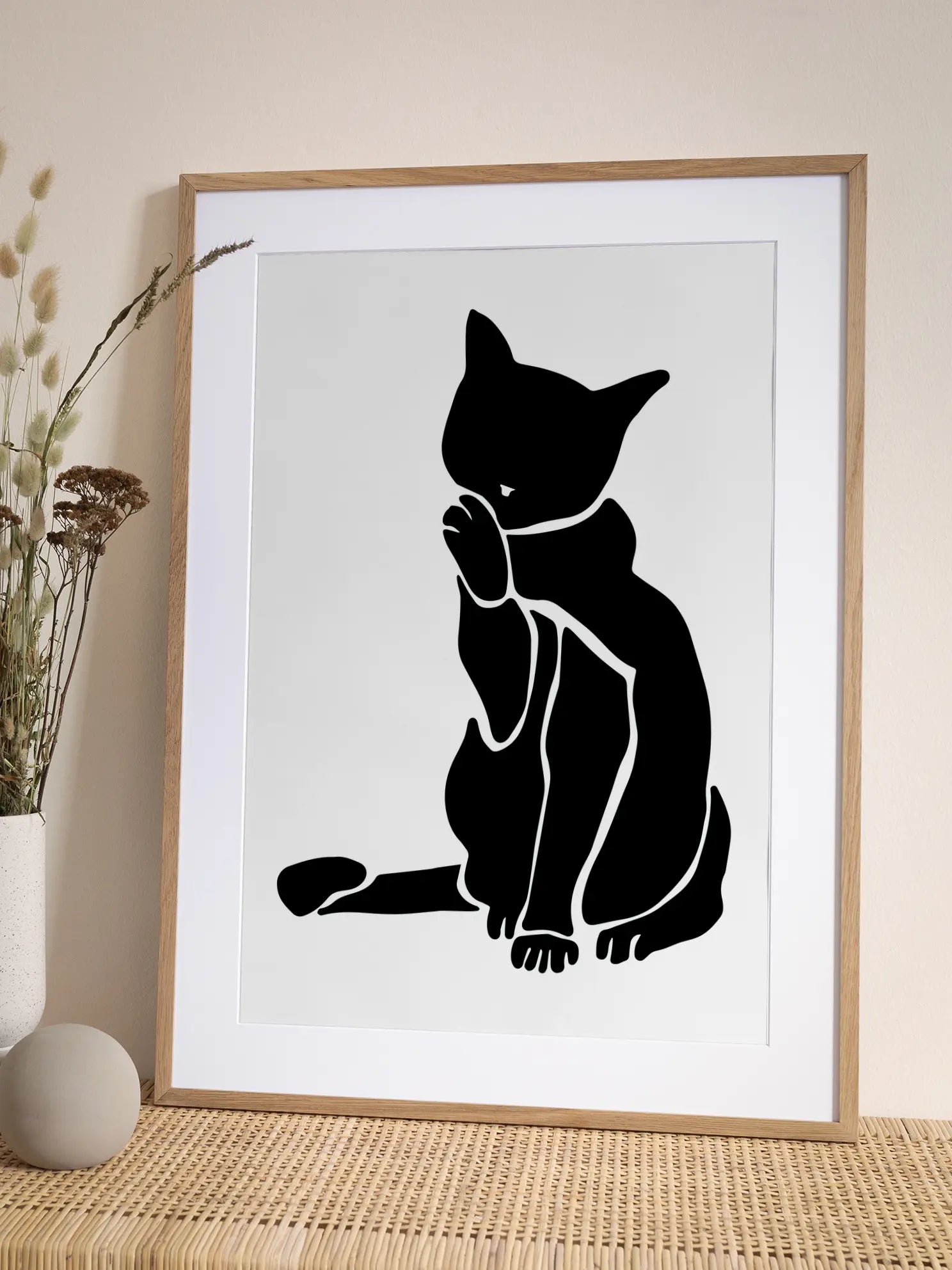 Cleaning Cat Poster