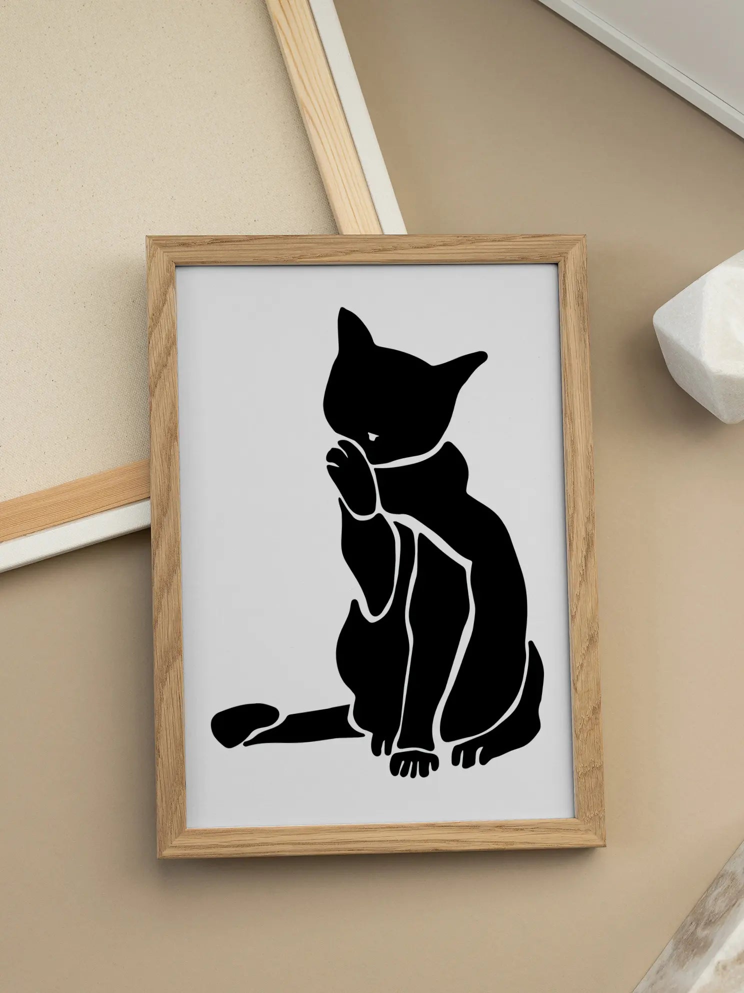 Cleaning Cat Poster