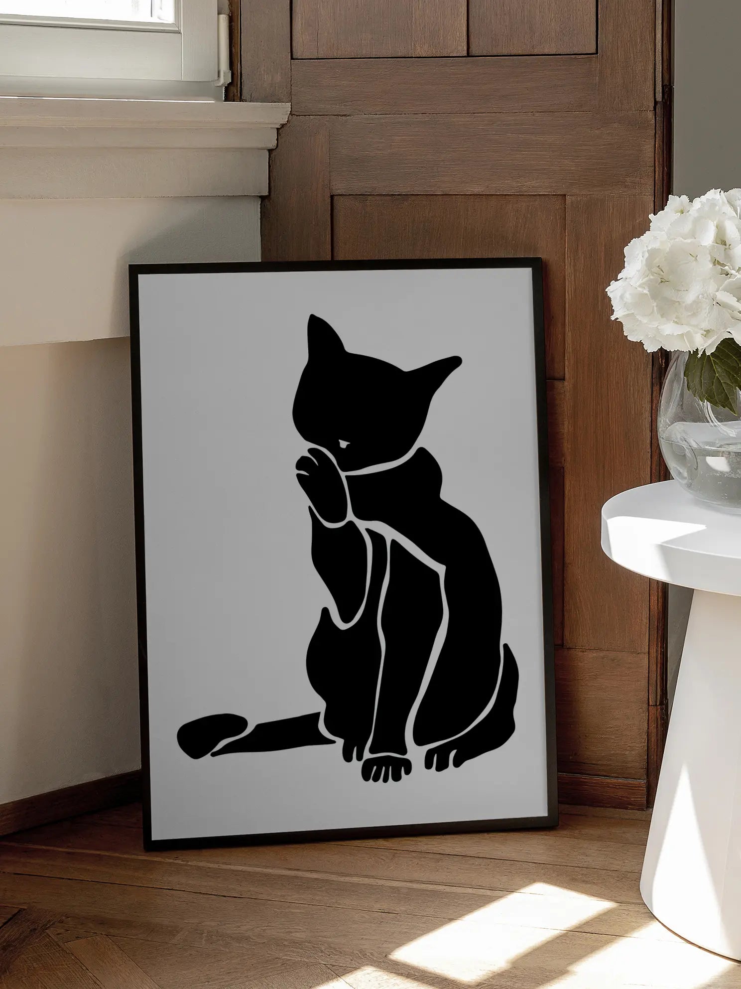 Cleaning Cat Poster